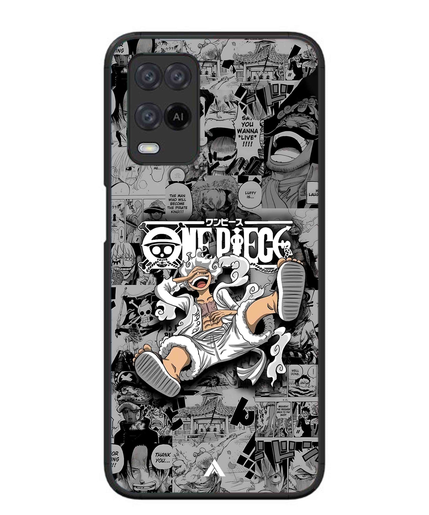 Onepiece luffy 01 Anime Metal Back Cover Phone Case for Oppo A54
