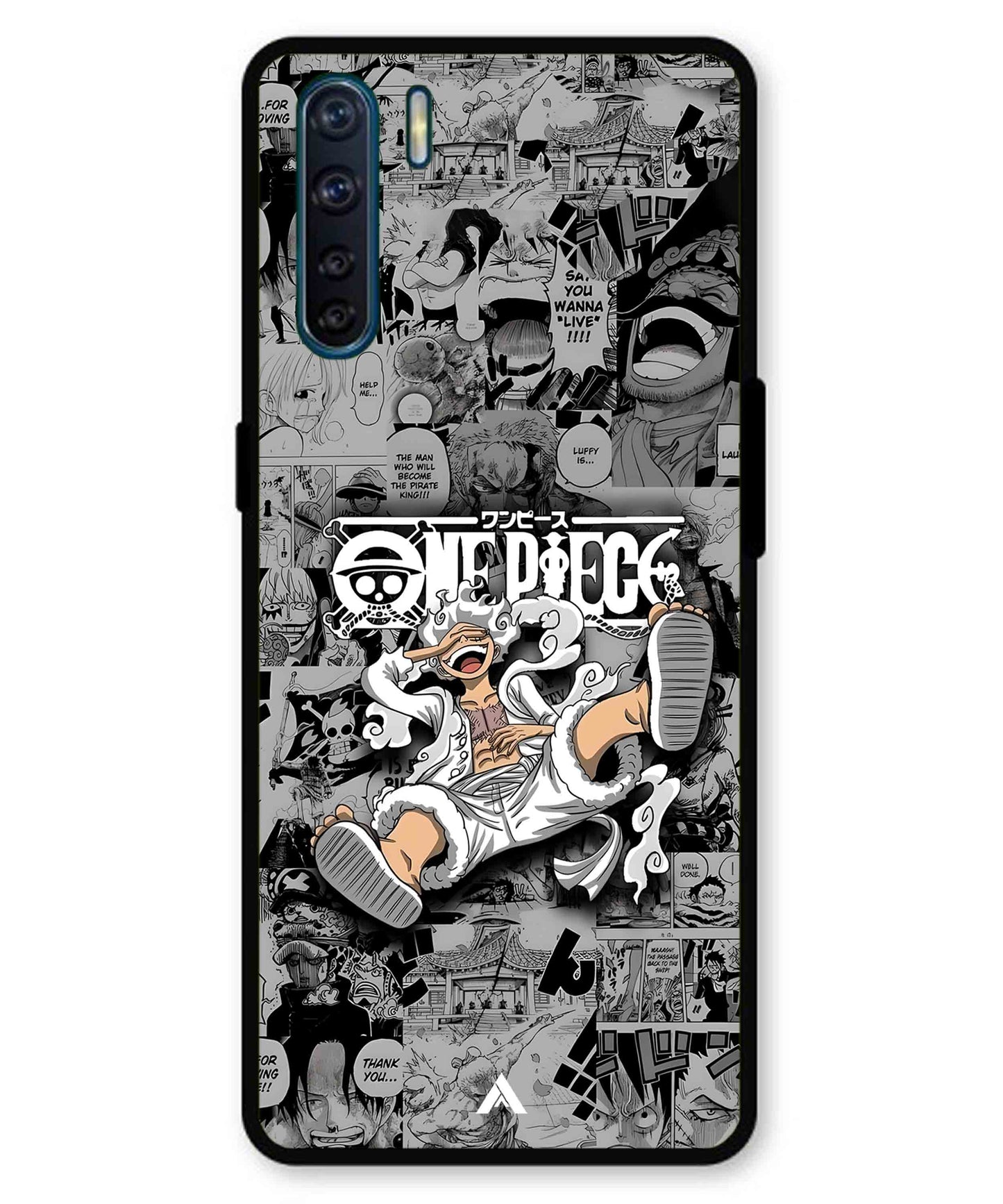 Onepiece luffy 01 Anime Metal Back Cover Phone Case for Oppo A91