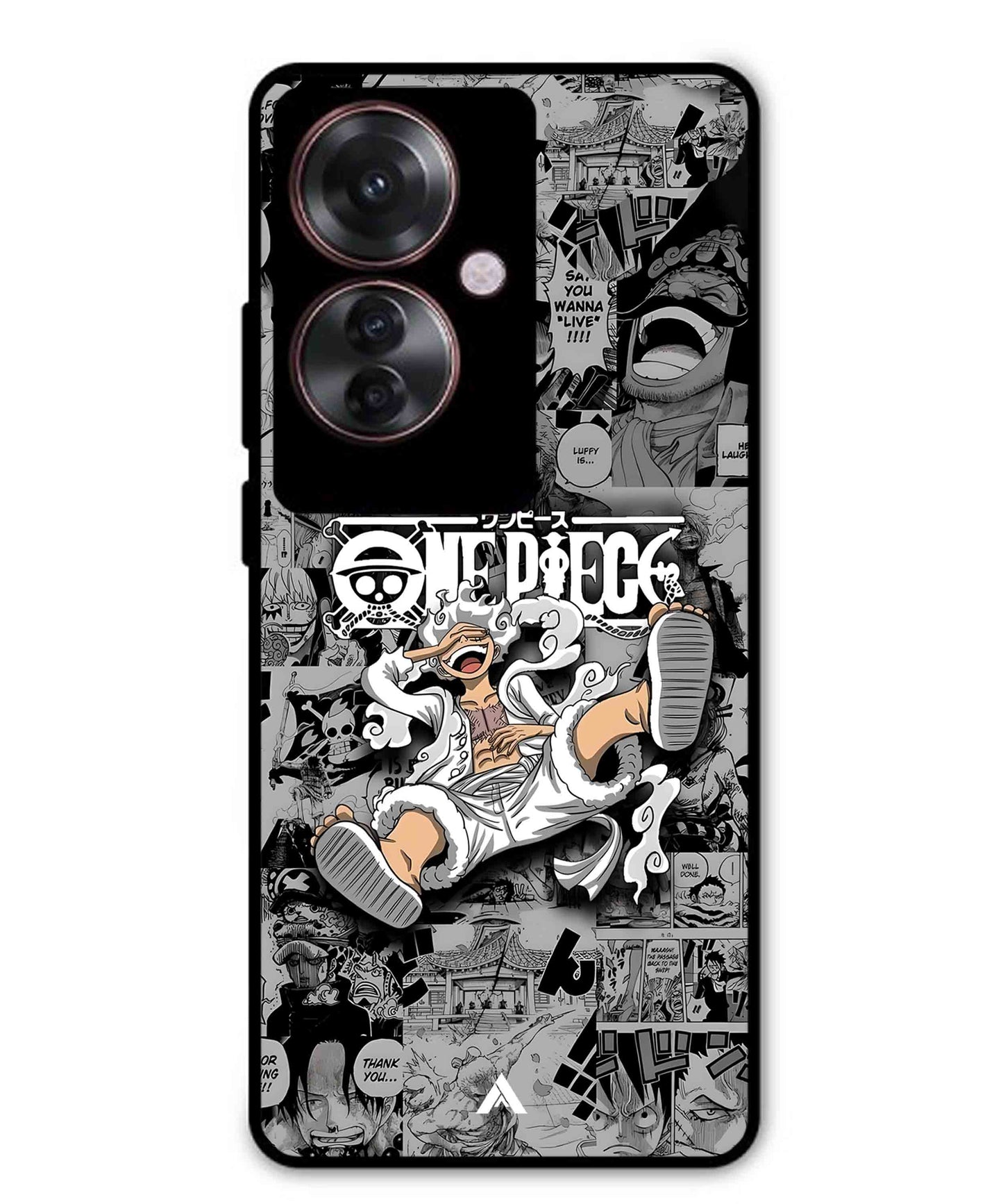 Onepiece luffy 01 Anime Metal Back Cover Phone Case for Oppo Reno 11F