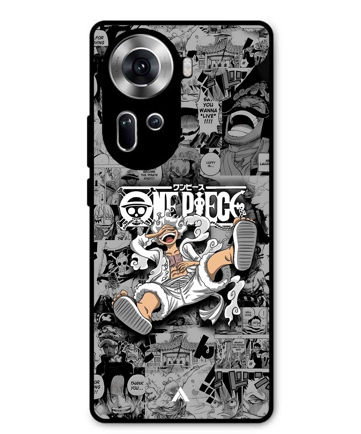 Onepiece luffy 01 Anime Metal Back Cover Phone Case for Oppo Reno 11