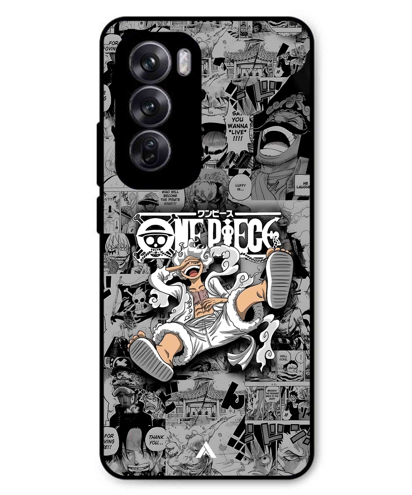 Onepiece luffy 01 Anime Metal Back Cover Phone Case for Oppo Reno 12 Pro