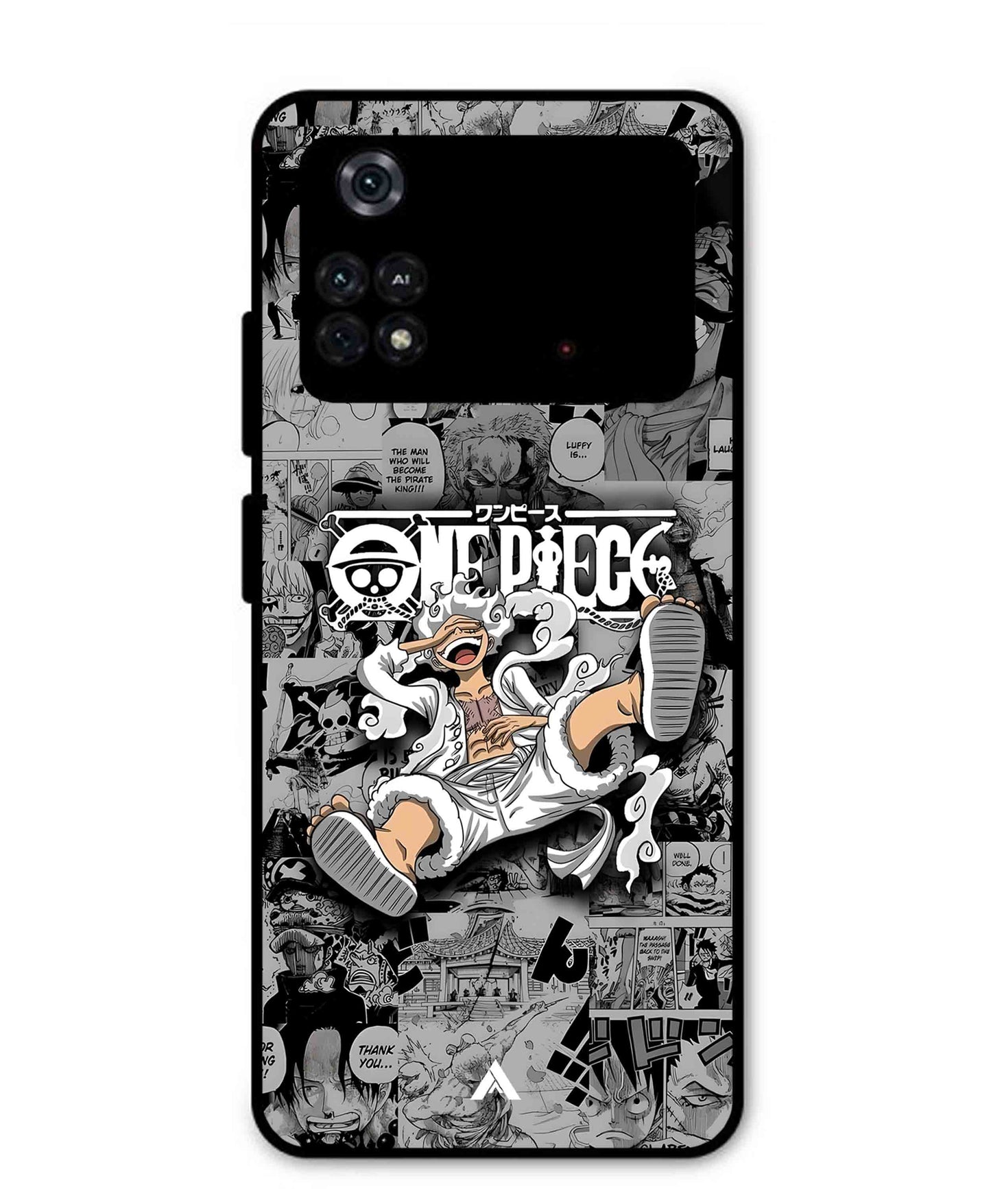 Onepiece luffy 01 Anime Metal Back Cover Phone Case for Poco M4 Pro 4G
