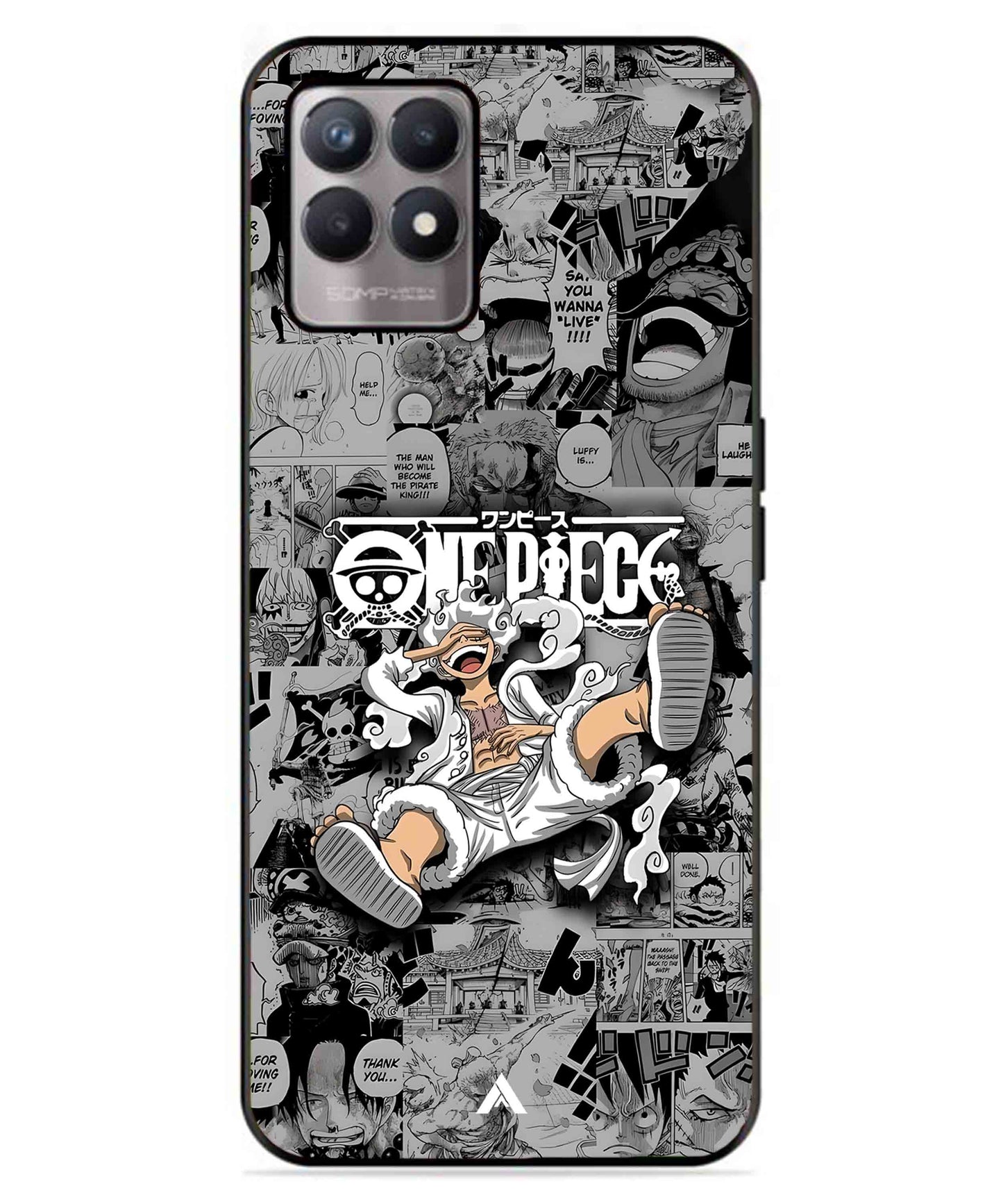 Onepiece luffy 01 Anime Metal Back Cover Phone Case for Realme 8 Pro