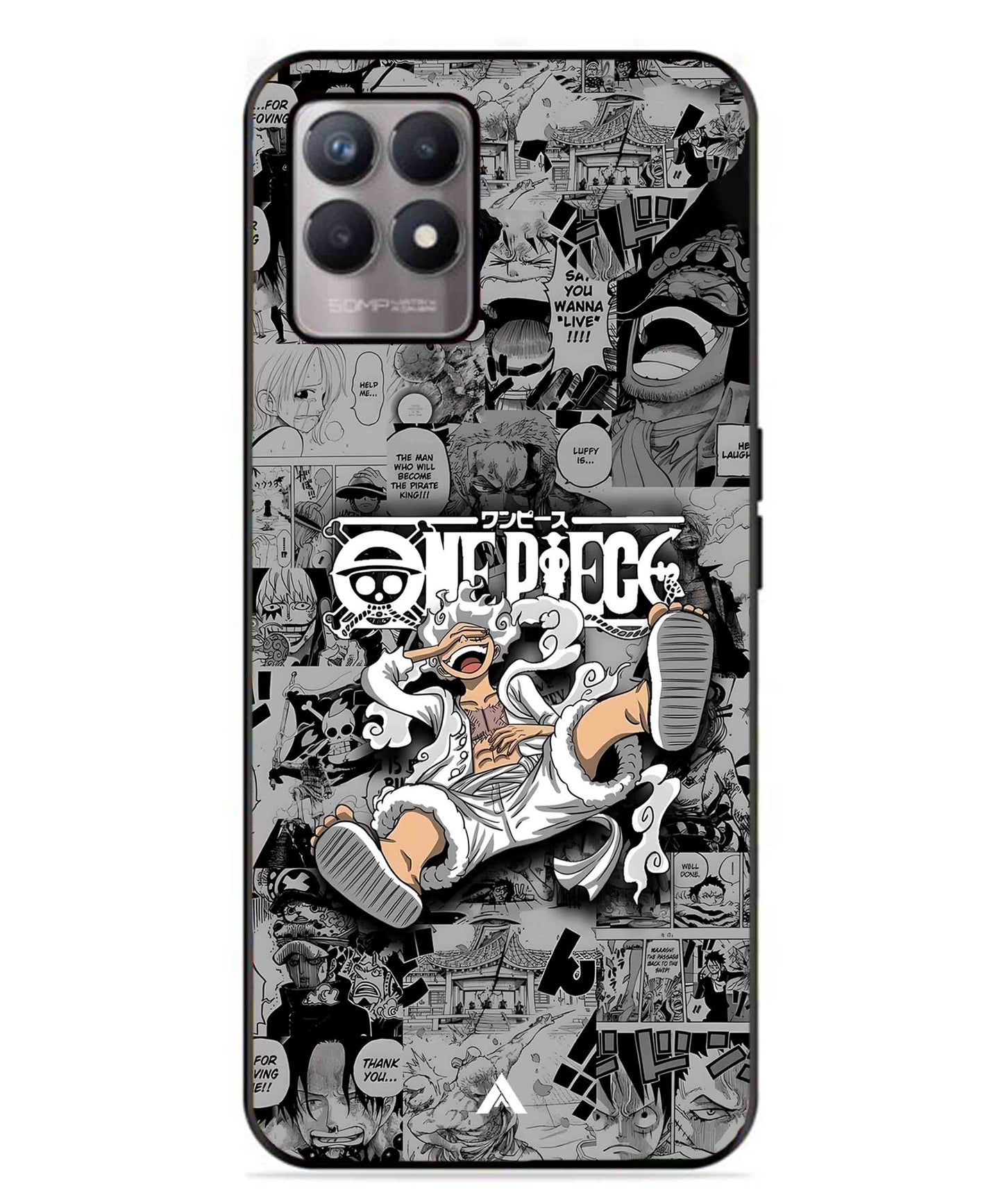 Onepiece luffy 01 Anime Metal Back Cover Phone Case for Realme Narzo 50