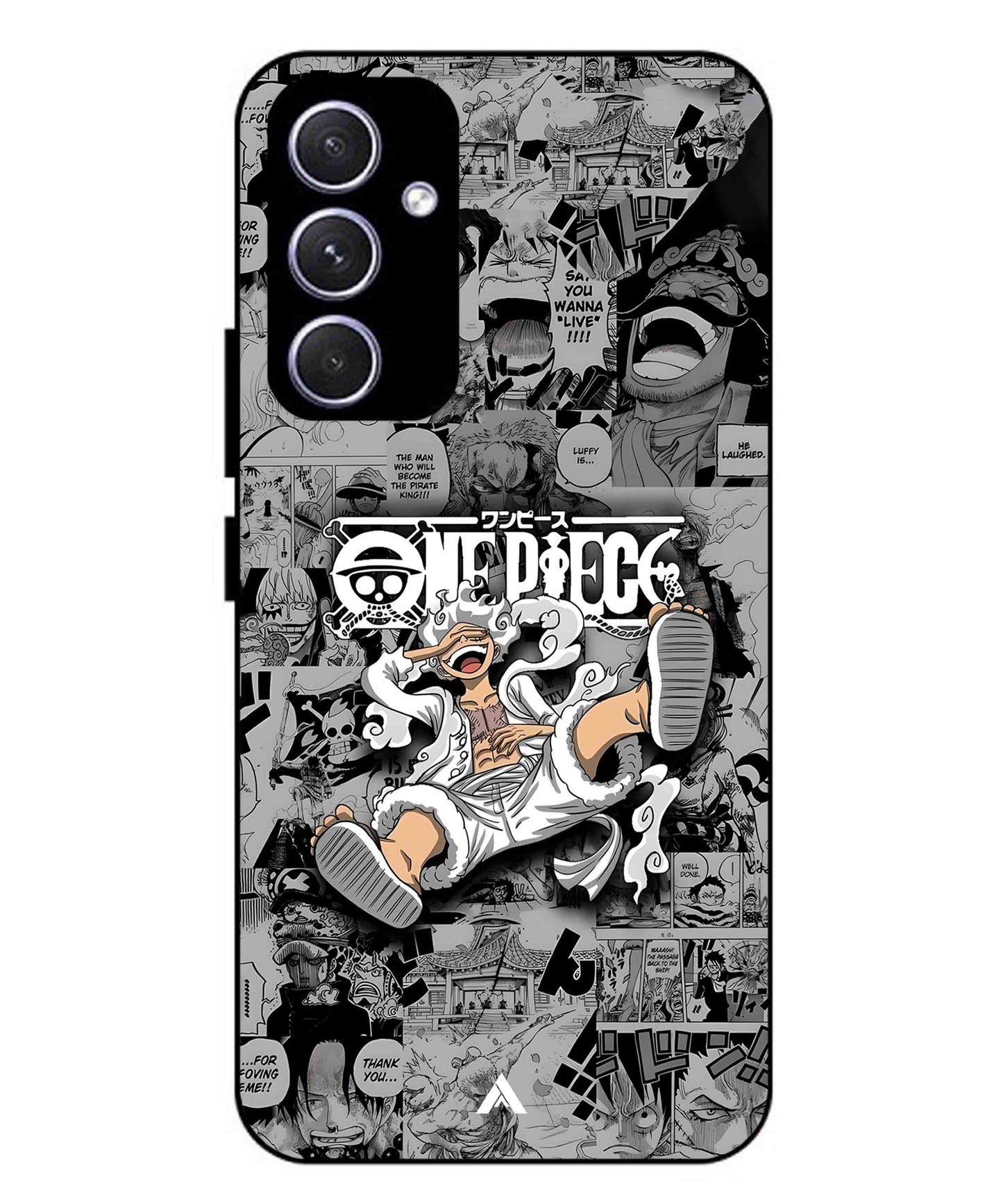 Onepiece luffy 01 Anime Metal Back Cover Phone Case for Samsung Galaxy A54