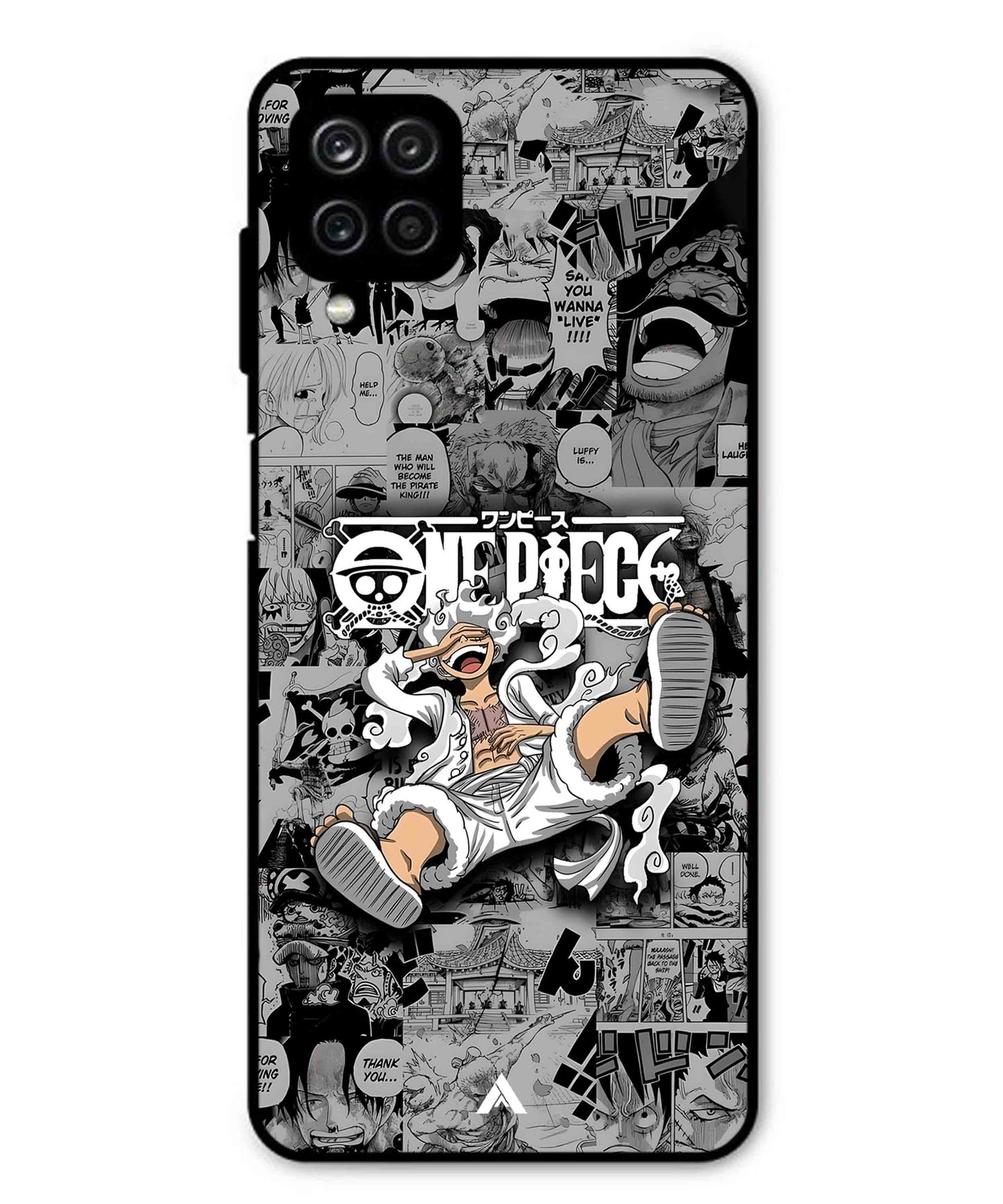 Onepiece luffy 01 Anime Metal Back Cover Phone Case for Samsung Galaxy F12