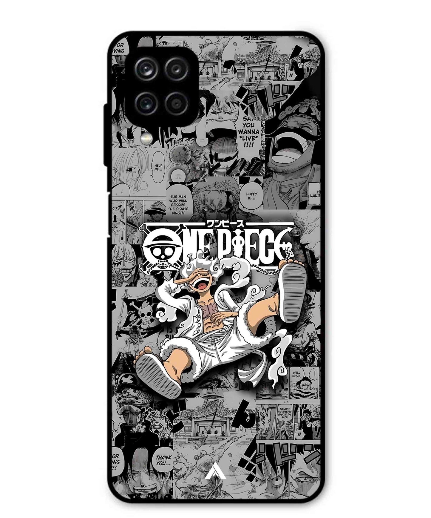 Onepiece luffy 01 Anime Metal Back Cover Phone Case for Samsung Galaxy M12