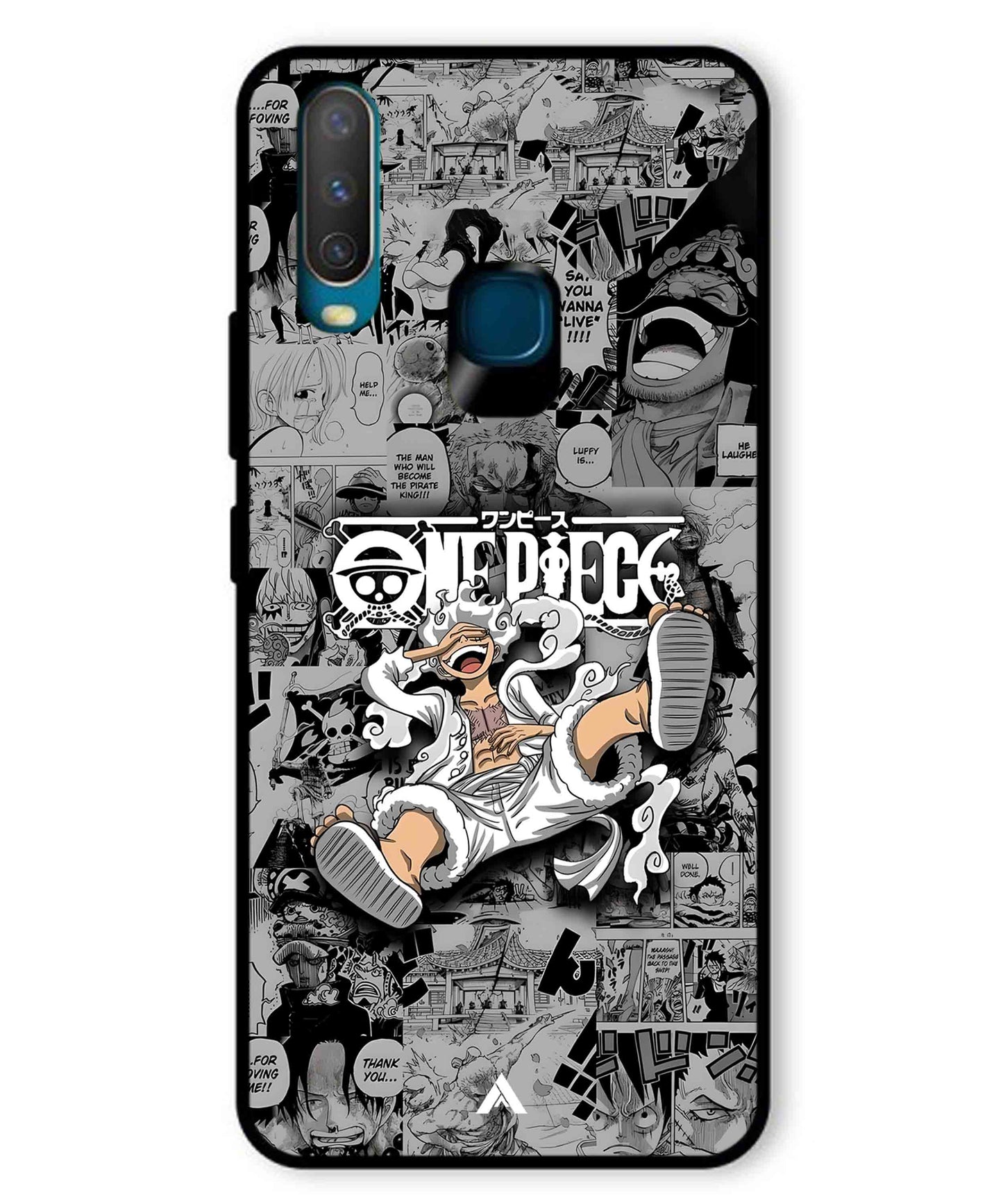 Onepiece luffy 01 Anime Metal Back Cover Phone Case for Vivo Y12