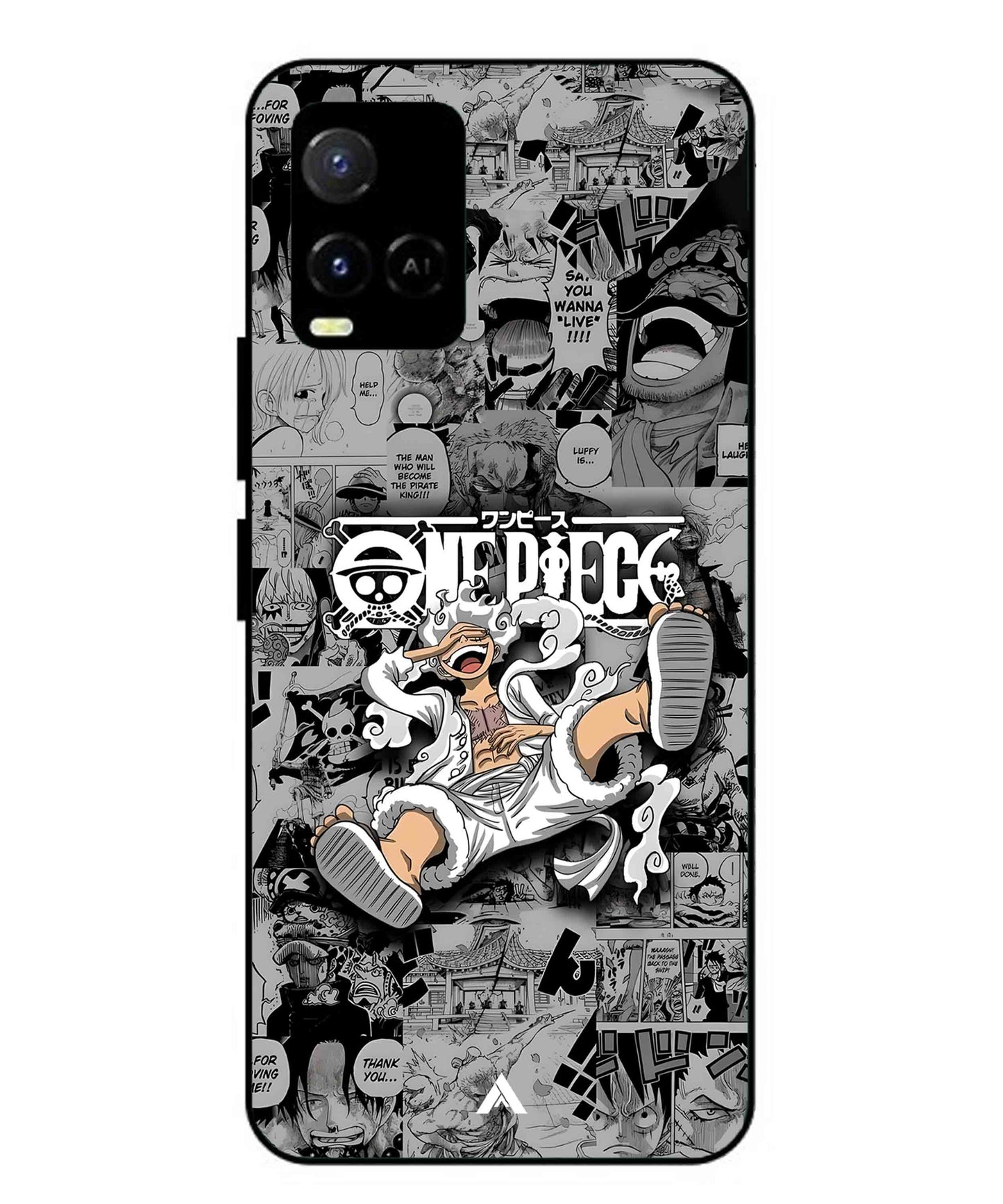 Onepiece luffy 01 Anime Metal Back Cover Phone Case for Vivo Y21