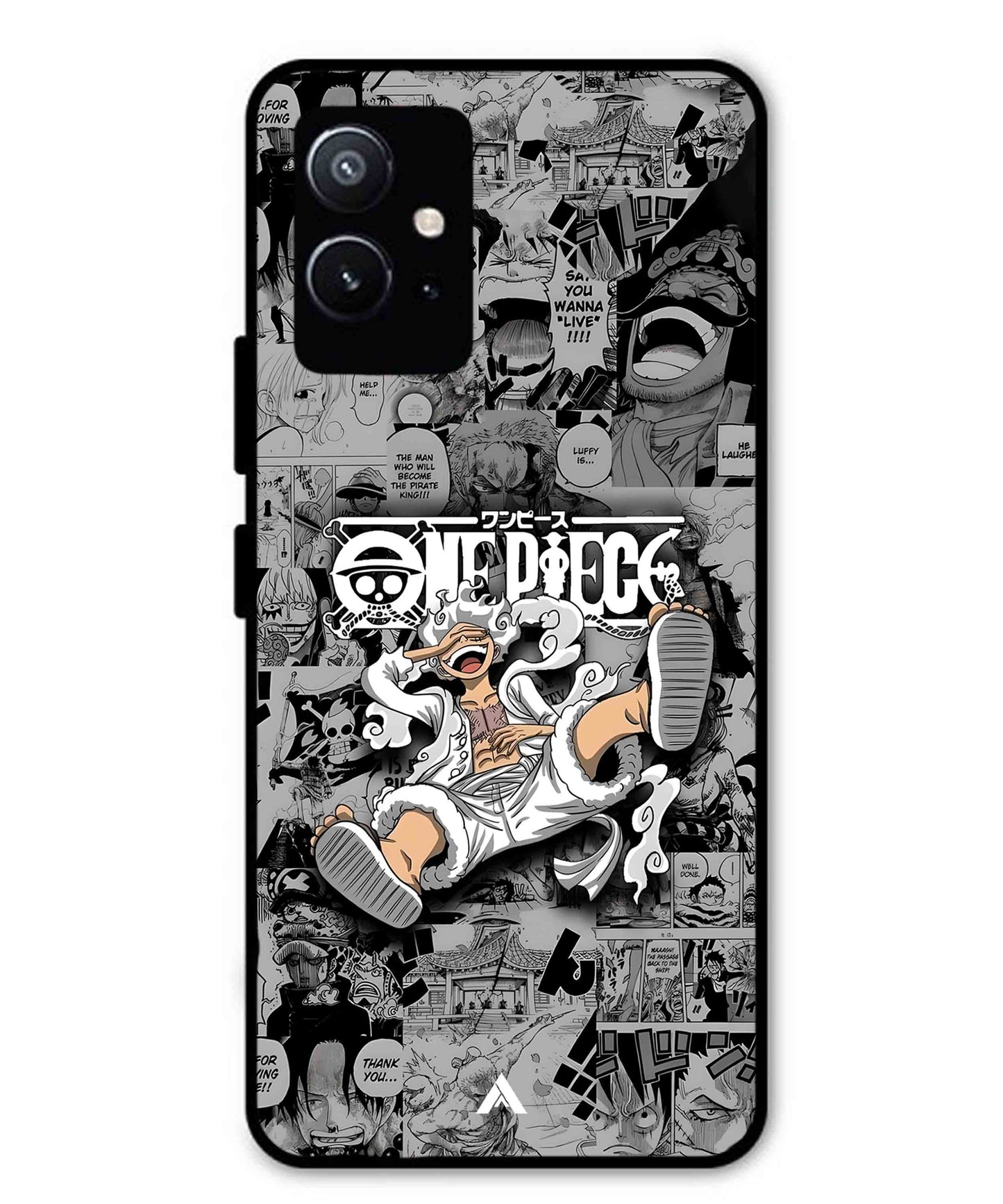 Onepiece luffy 01 Anime Metal Back Cover Phone Case for Vivo Y75 5G