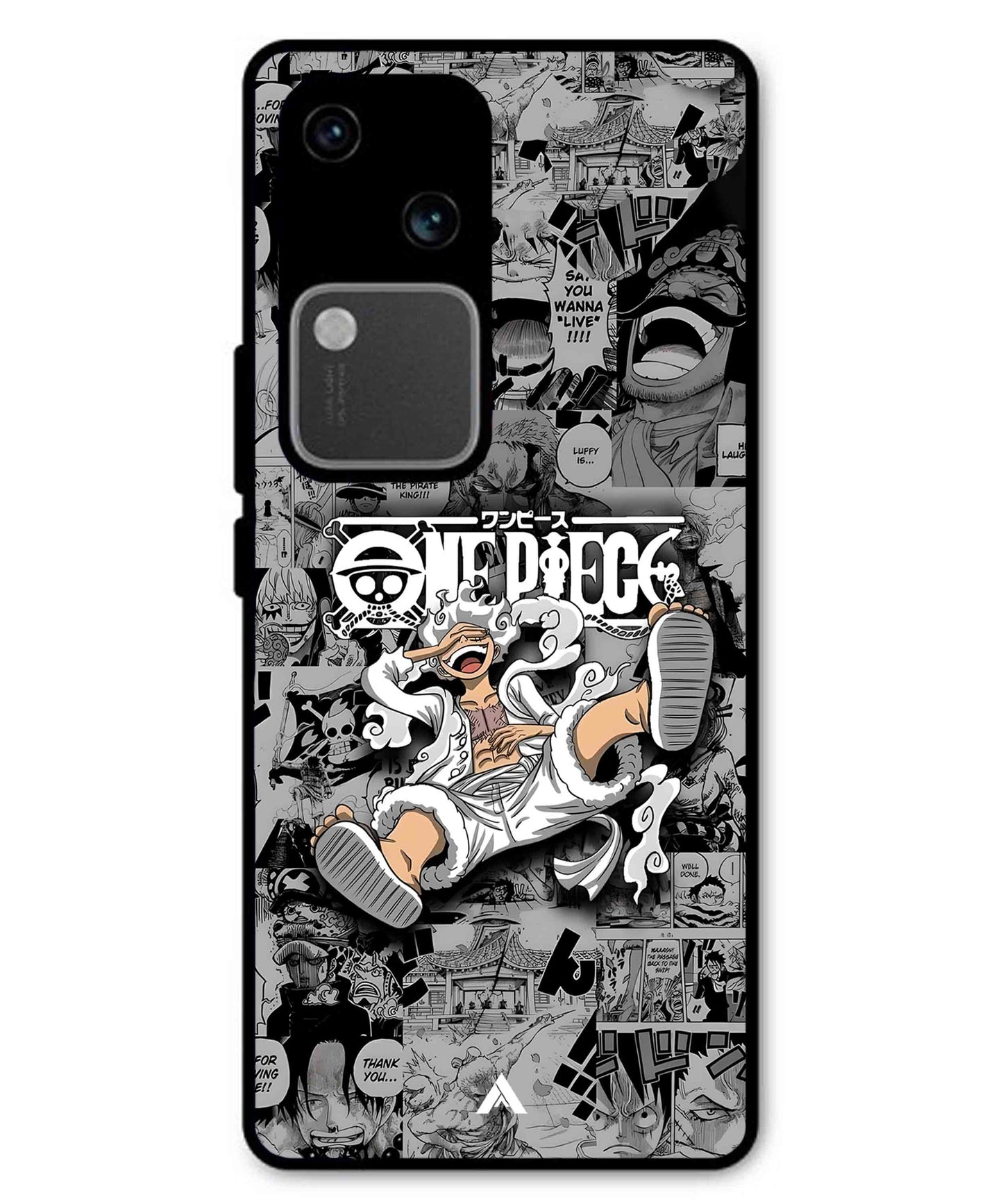 Onepiece luffy 01 Anime Metal Back Cover Phone Case for Vivo v30