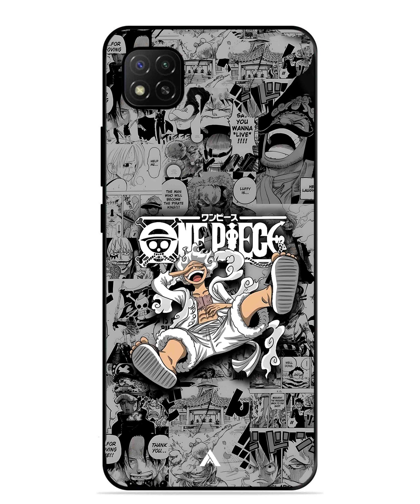 Onepiece luffy 01 Anime Metal Back Cover Phone Case for Xiaomi Redmi 9C