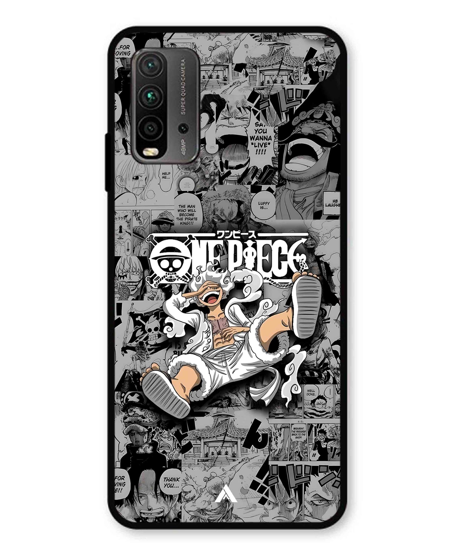 Onepiece luffy 01 Anime Metal Back Cover Phone Case for Xiaomi Redmi 9 Power