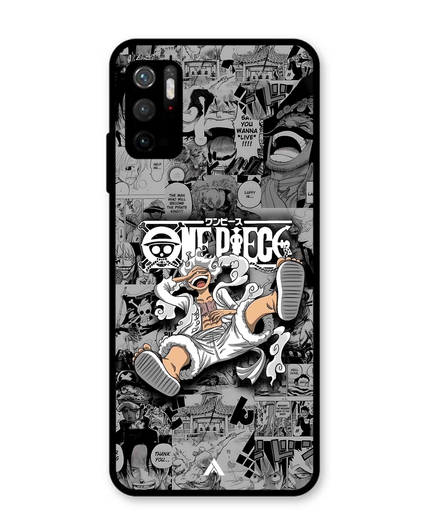 Onepiece luffy 01 Anime Metal Back Cover Phone Case for Xiaomi Redmi Note 10T