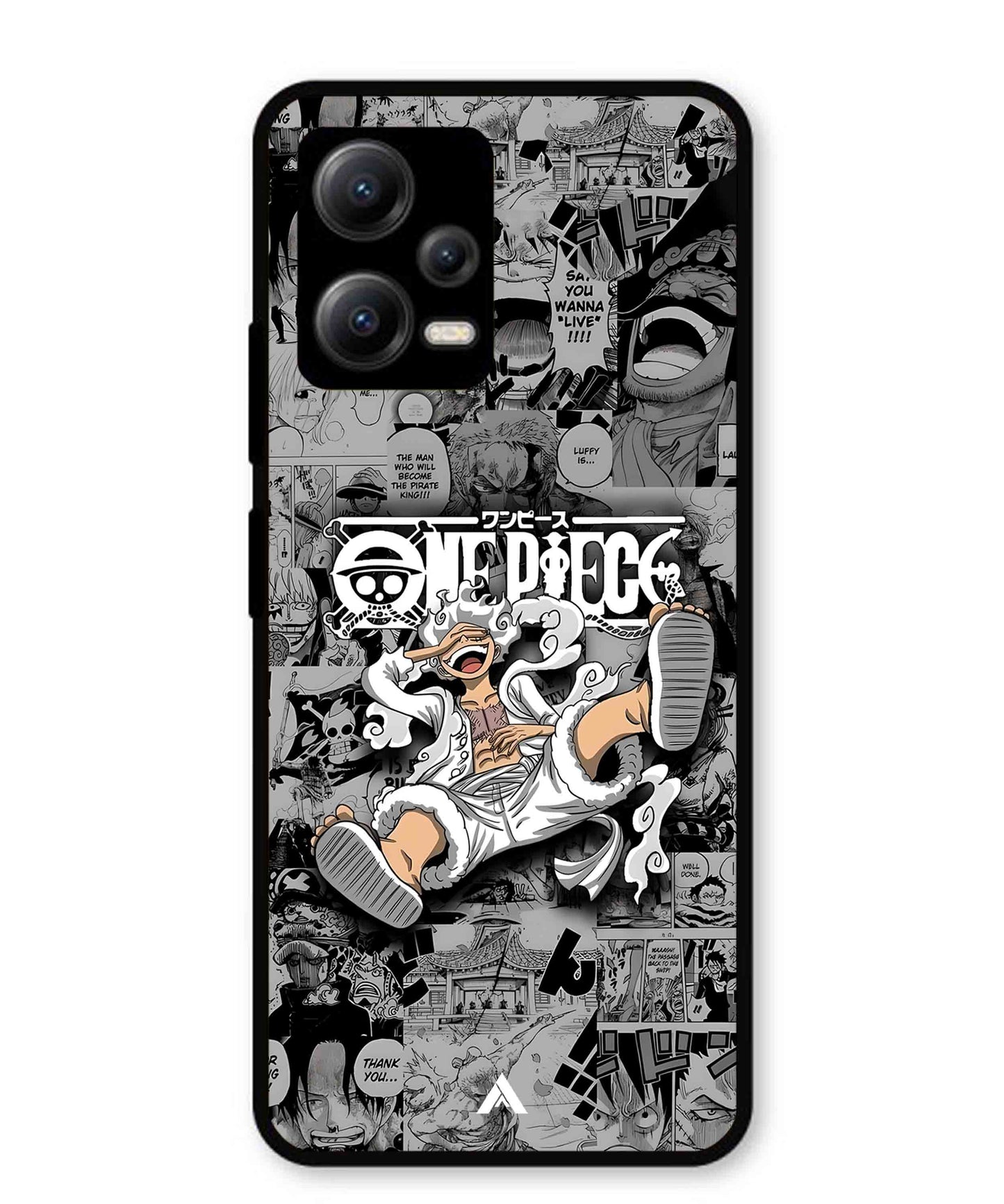 Onepiece luffy 01 Anime Metal Back Cover Phone Case for Xiaomi Redmi Note 12 5G