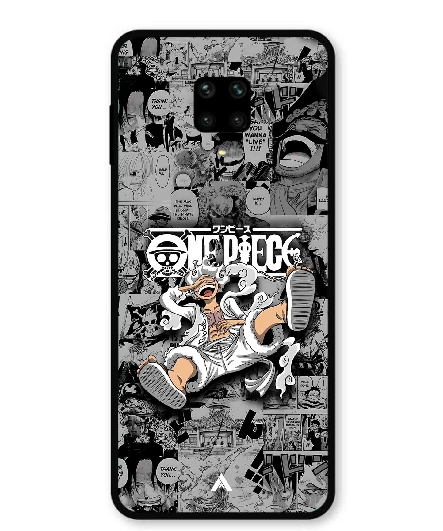 Onepiece luffy 01 Anime Metal Back Cover Phone Case for Xiaomi Redmi Note 9 Pro