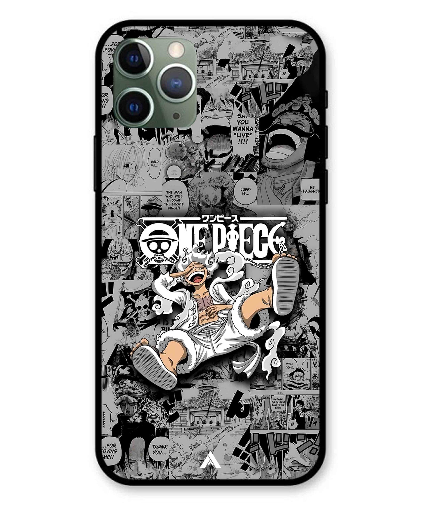 Onepiece luffy 01 Anime Metal Back Cover Phone Case for iPhone 11 Pro