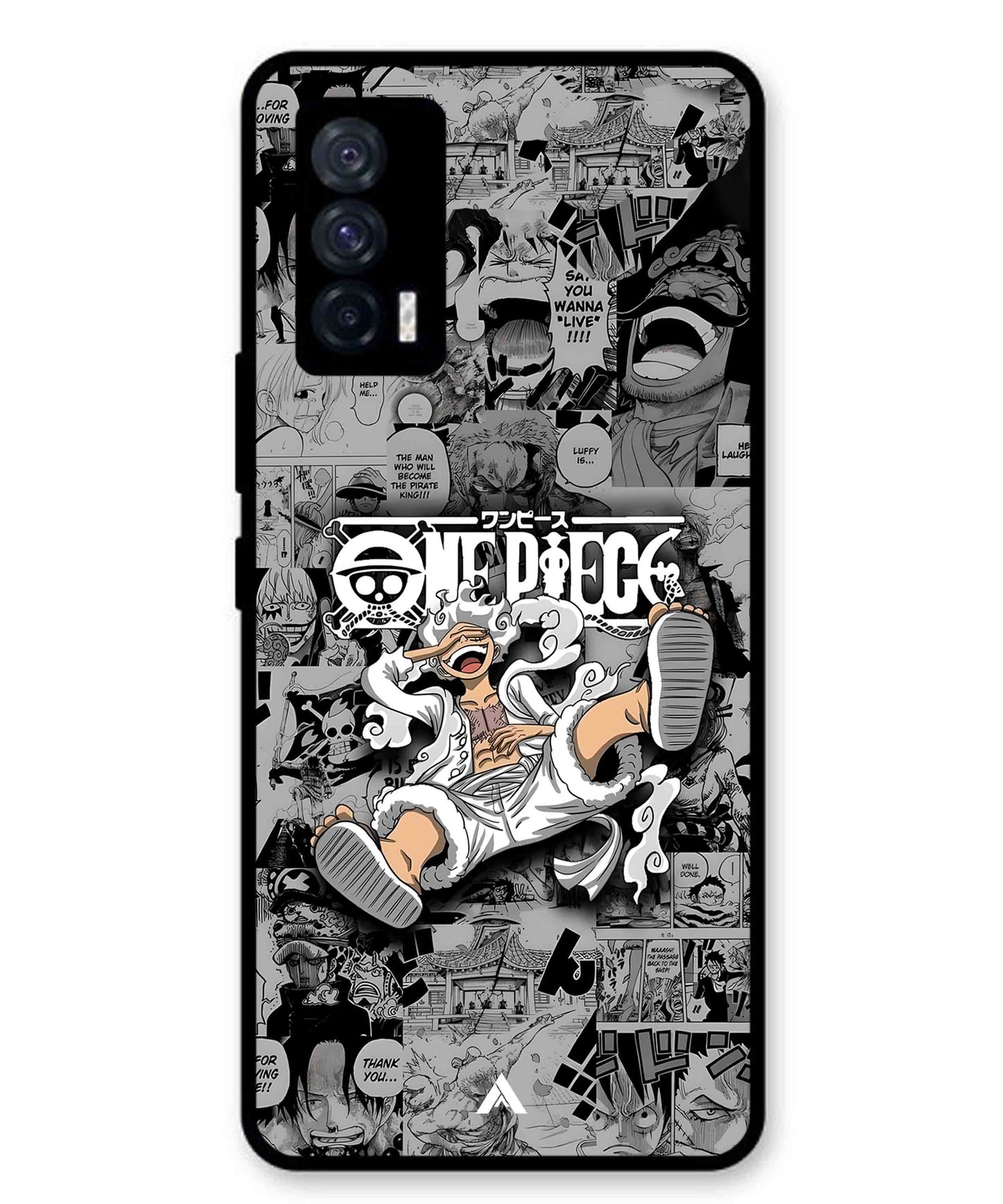 Onepiece luffy 01 Anime Metal Back Cover Phone Case for iQOO 7