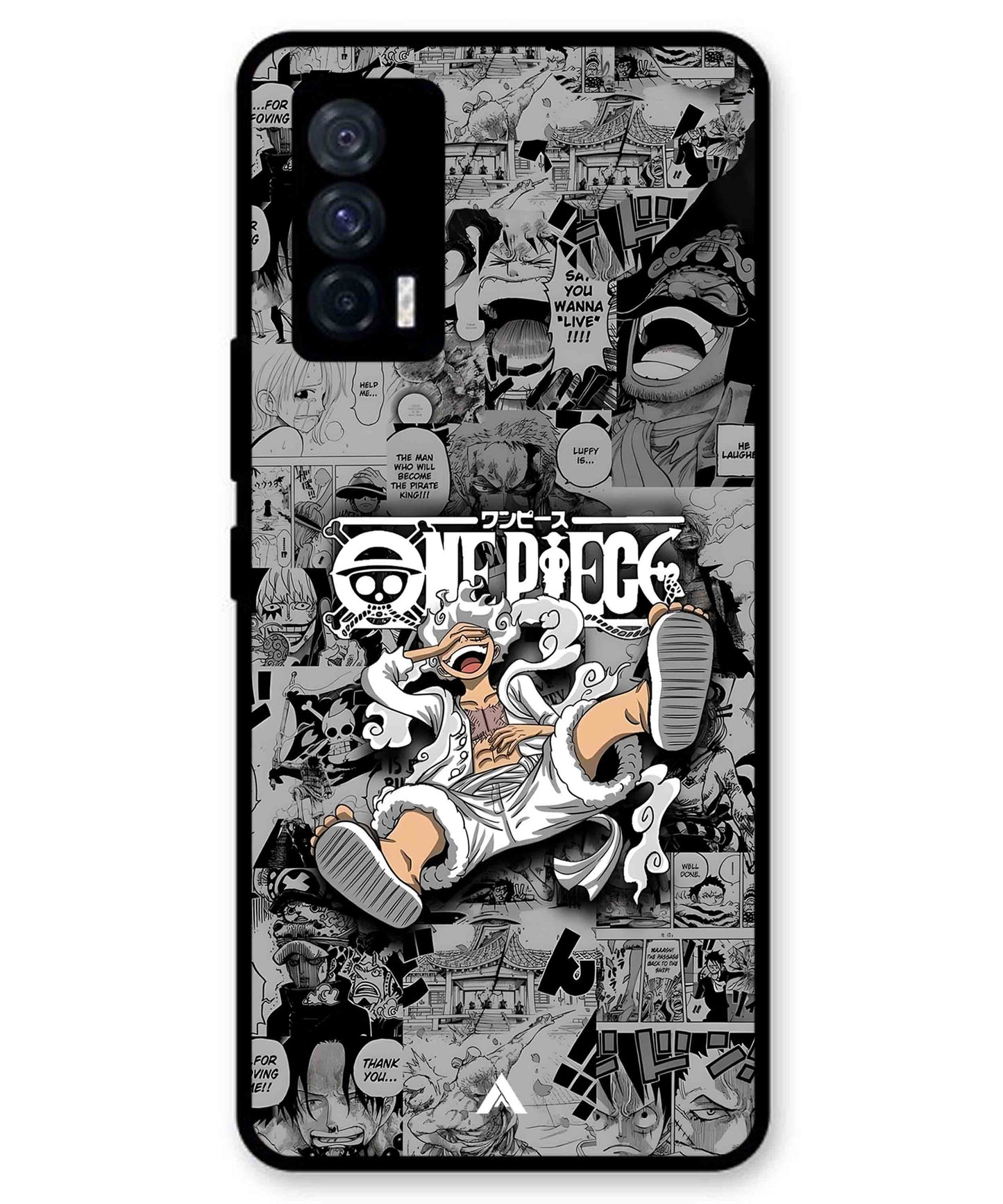 Onepiece luffy 01 Anime Metal Back Cover Phone Case for iQOO Neo 5