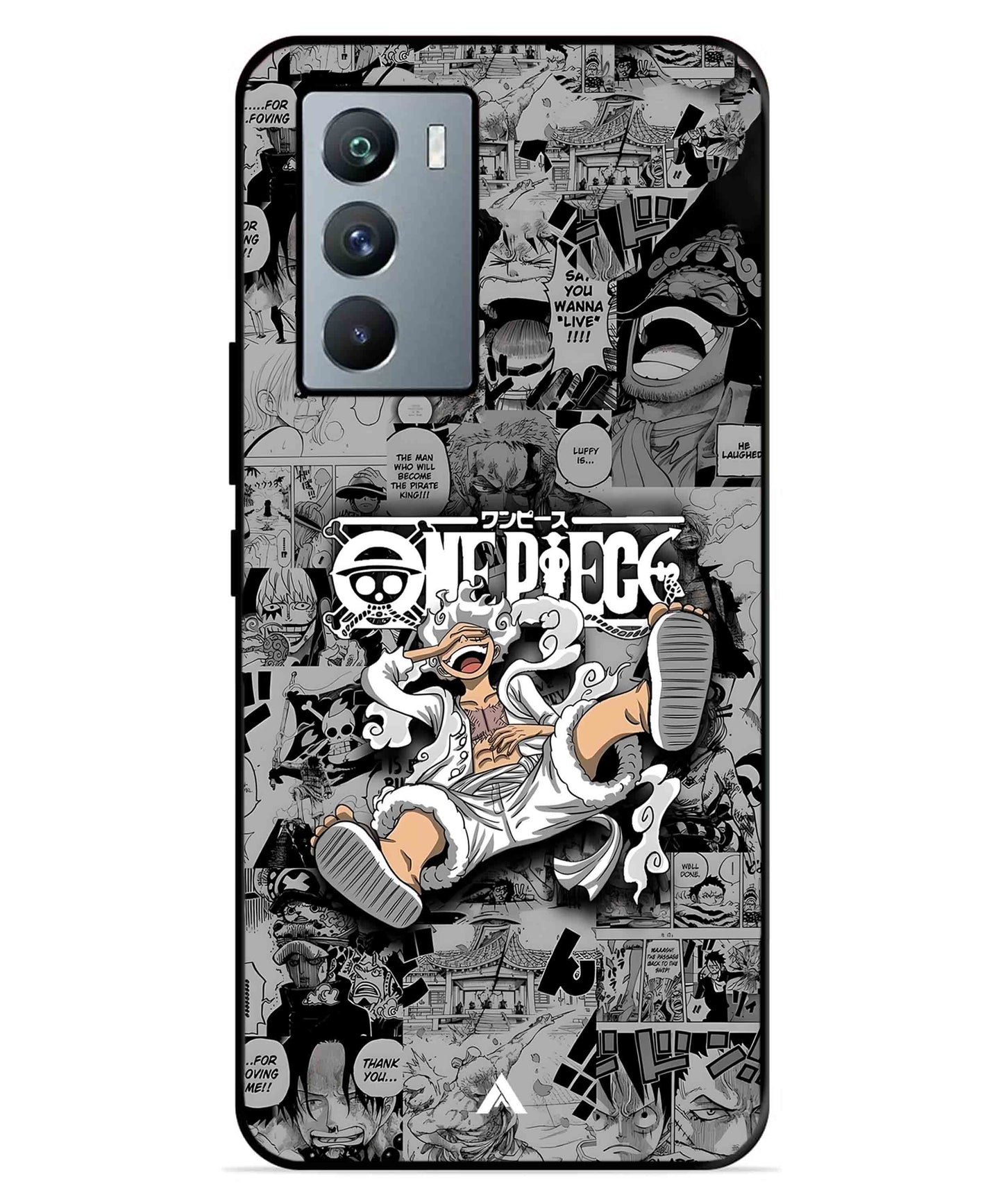 Onepiece luffy 01 Anime Metal Back Cover Phone Case for iQOO Neo 5s