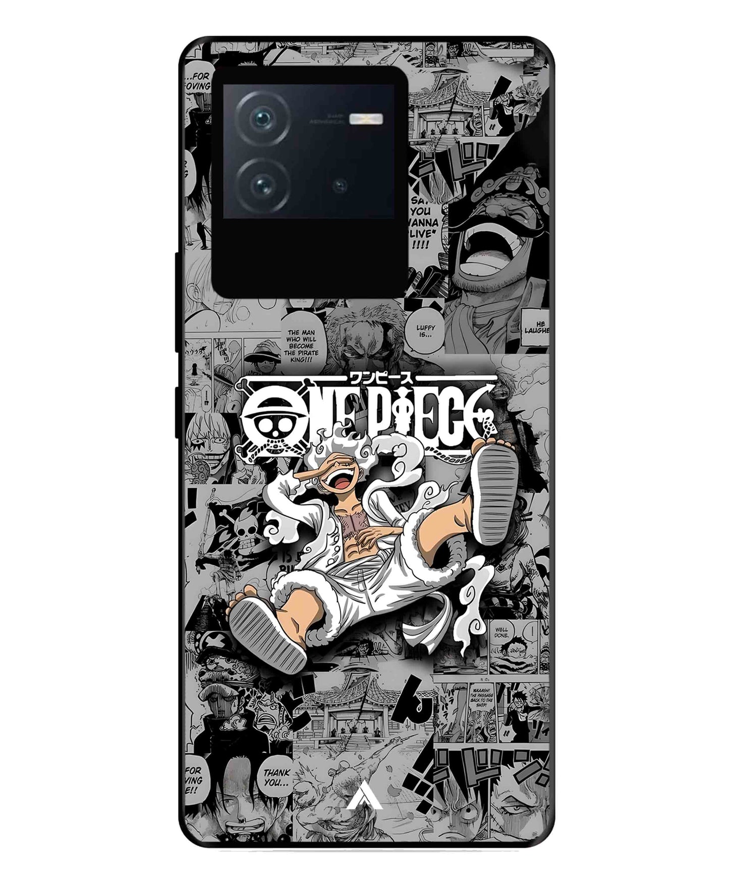 Onepiece luffy 01 Anime Metal Back Cover Phone Case for iQOO Neo 6