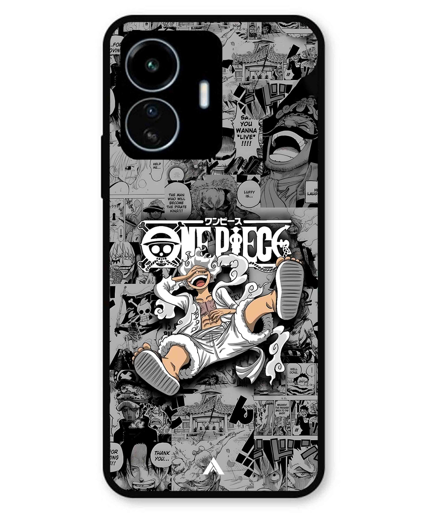 Onepiece luffy 01 Anime Metal Back Cover Phone Case for iQOO Z6 Lite