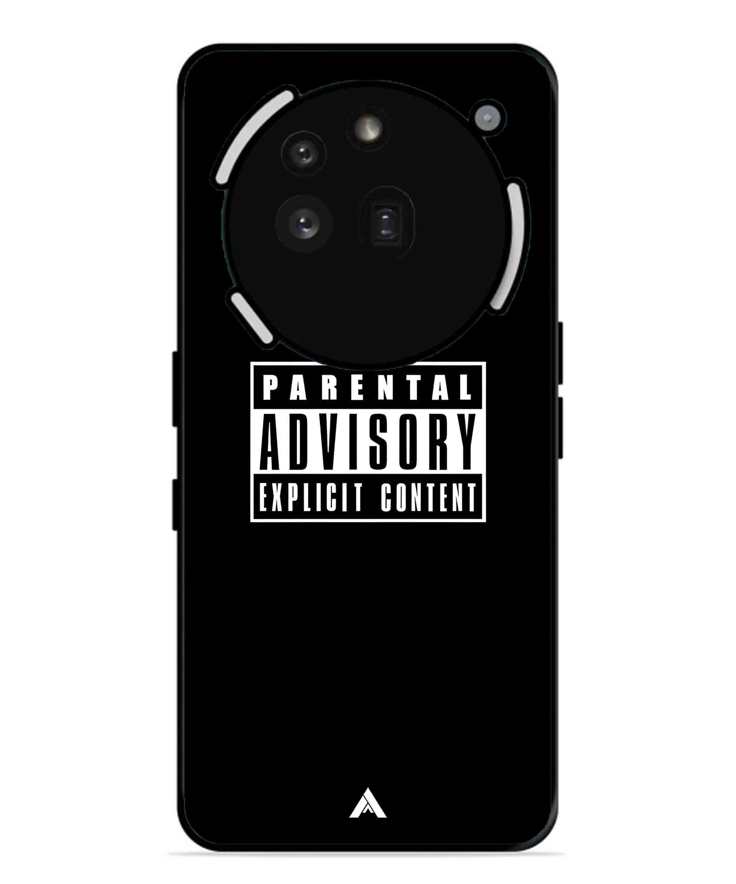 Parental Advisory Metal Back Cover Phone Case for Nothing Phone 3a Pro