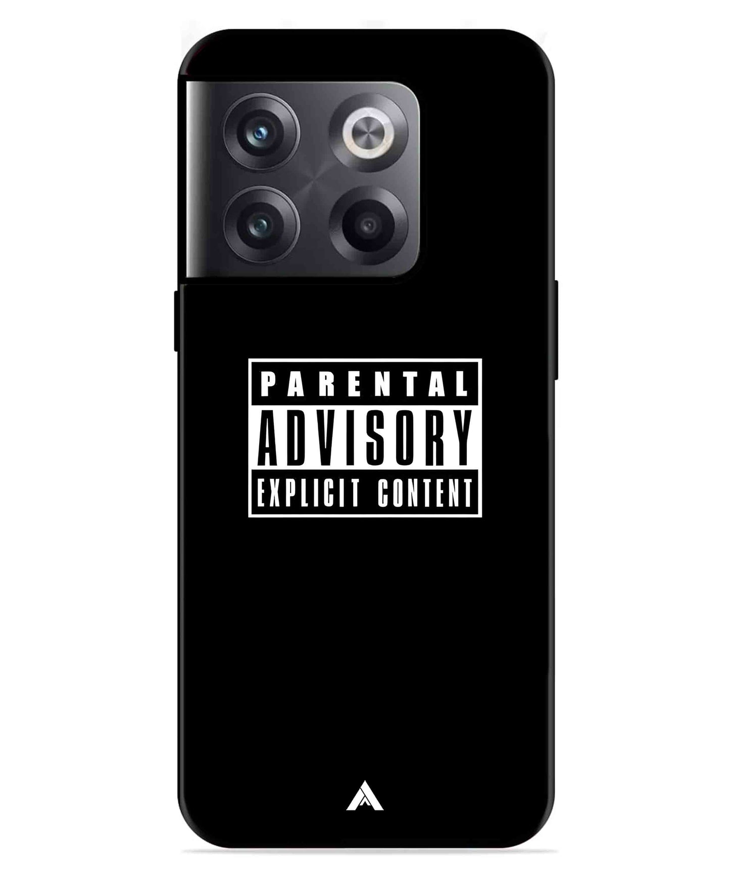 Parental Advisory Metal Back Cover Phone Case for Oneplus 10T