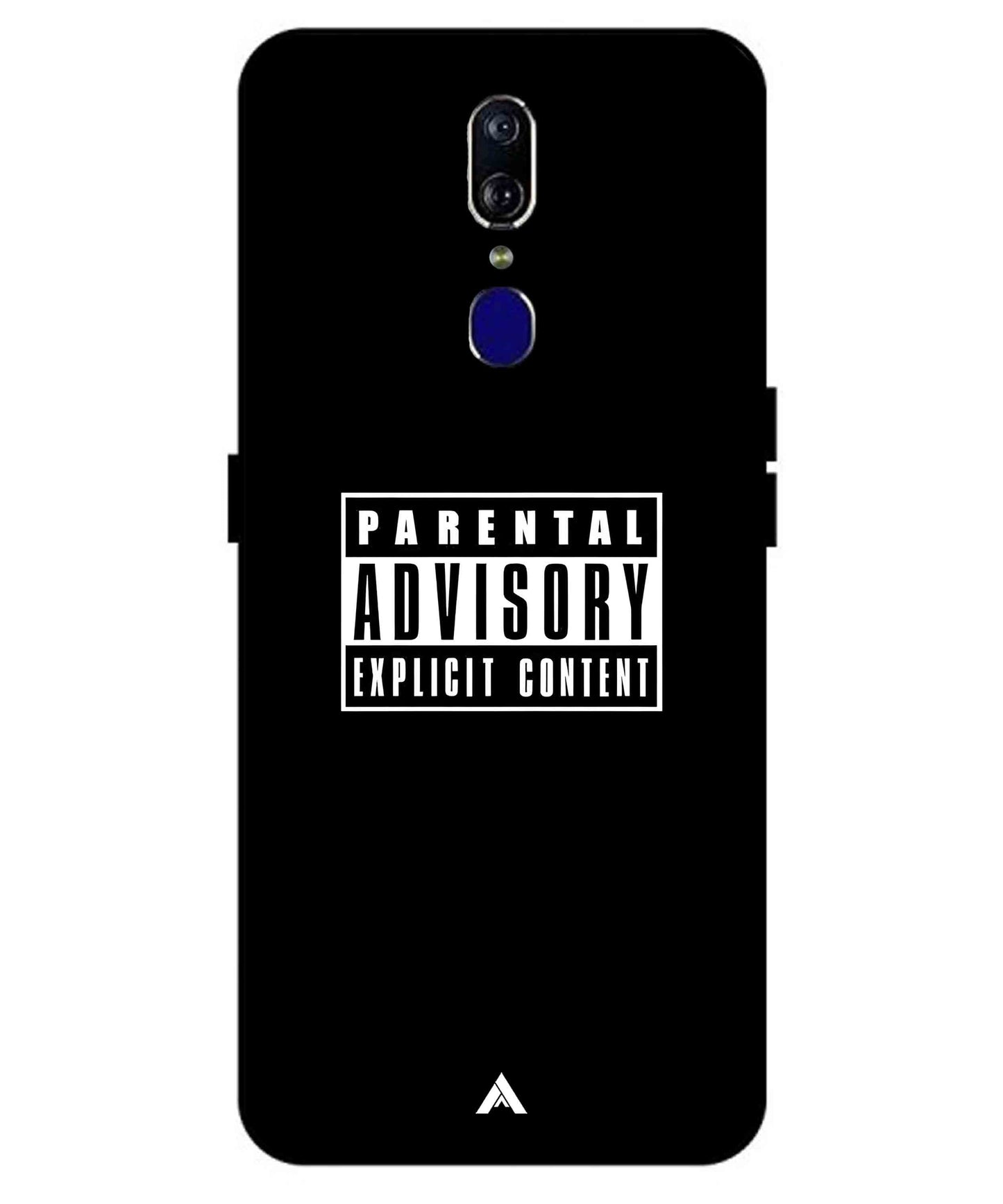 Parental Advisory Metal Back Cover Phone Case for Oppo F11