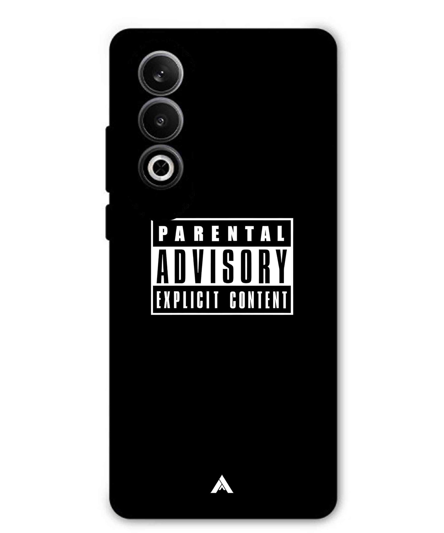Parental Advisory Metal Back Cover Phone Case for Oppo K12