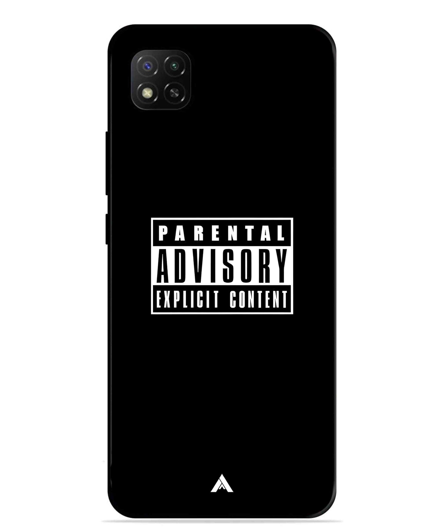 Parental Advisory Metal Back Cover Phone Case for Poco C31