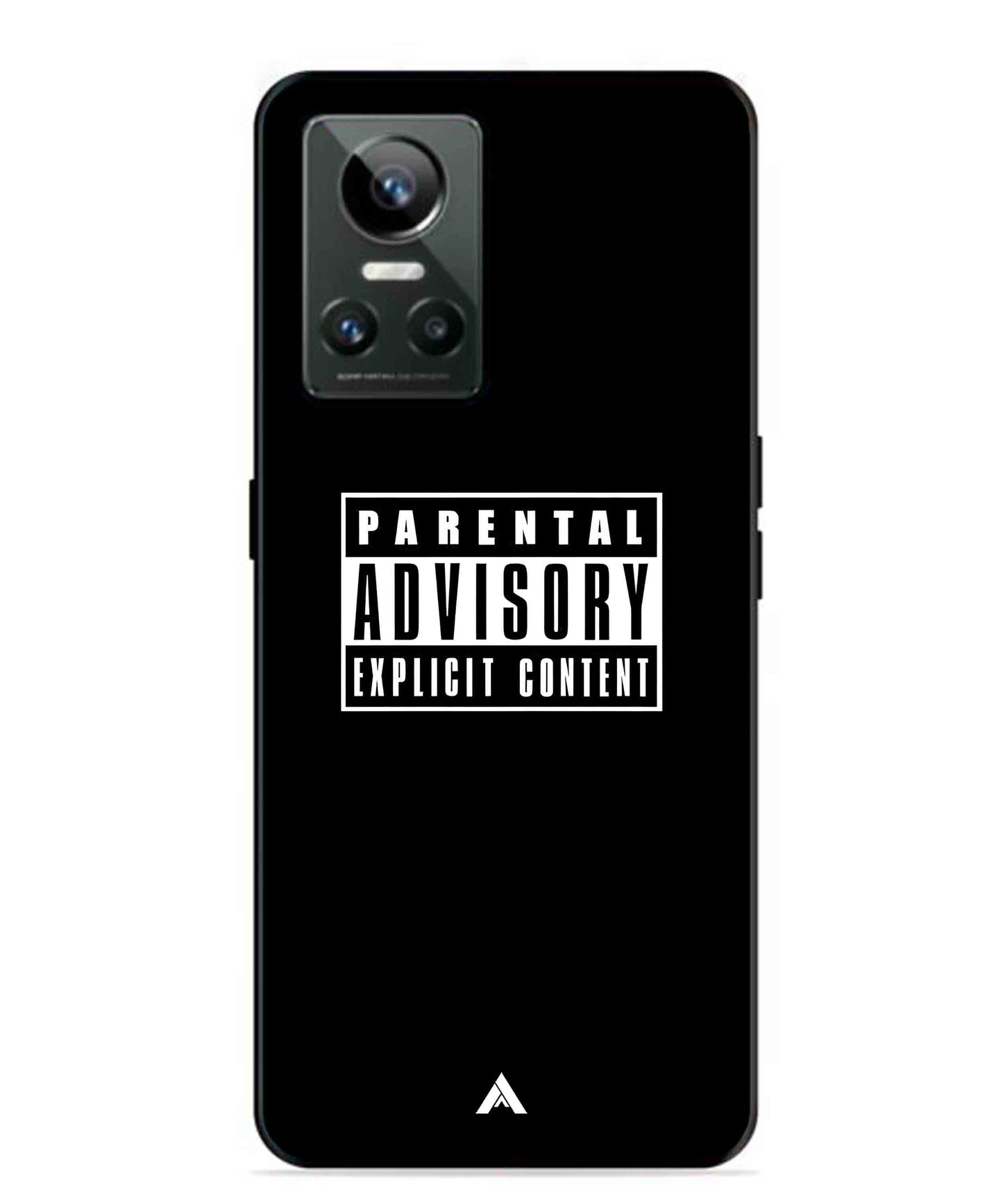 Parental Advisory Metal Back Cover Phone Case for Realme GT Neo 3