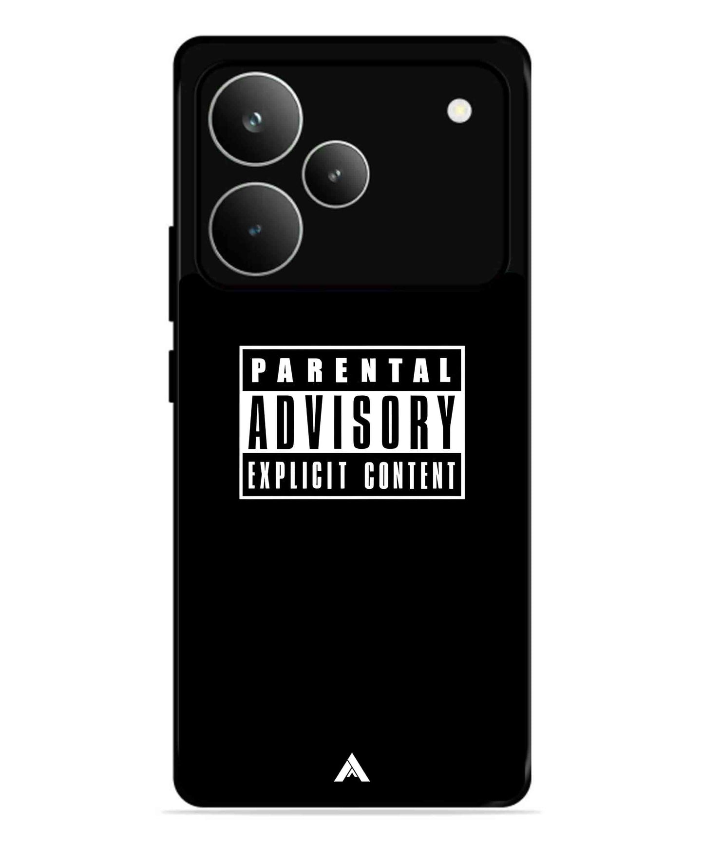 Parental Advisory Metal Back Cover Phone Case for Realme P4 Pro