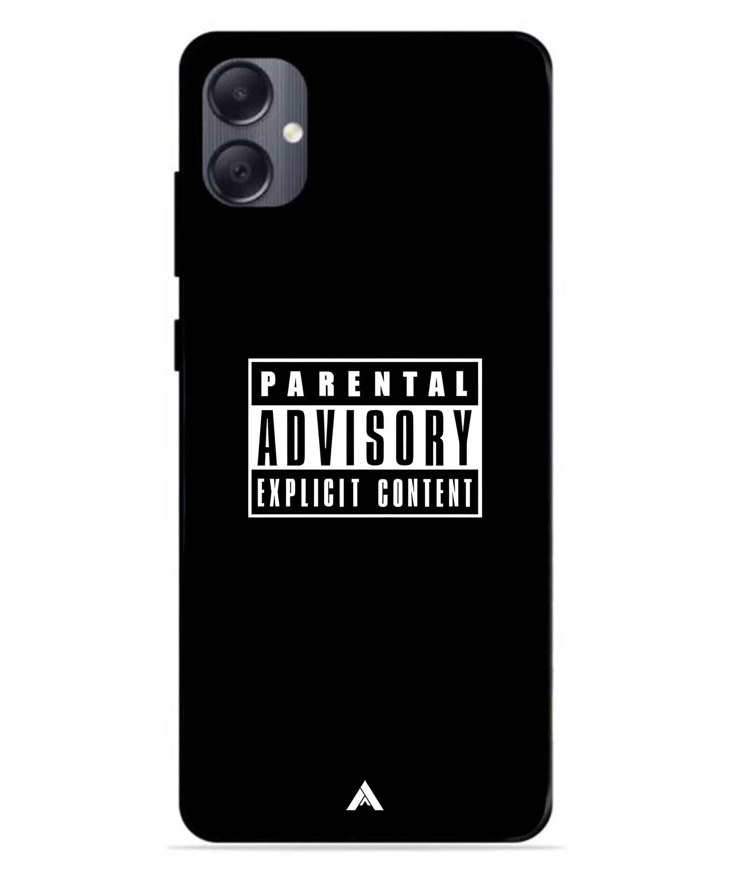 Parental Advisory Metal Back Cover Phone Case for Samsung Galaxy A05