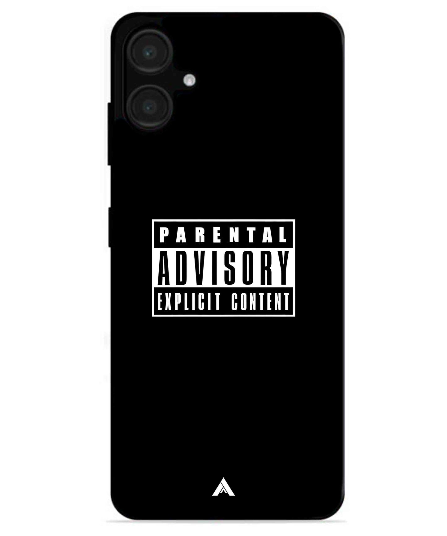 Parental Advisory Metal Back Cover Phone Case for Samsung Galaxy A06