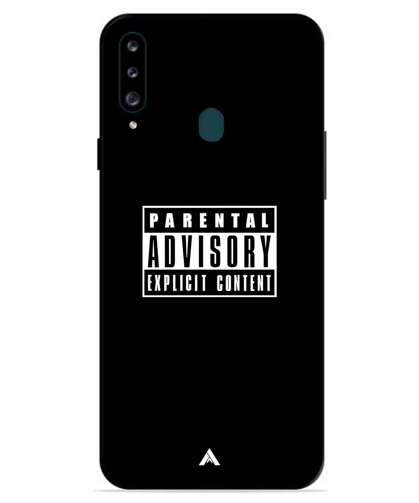 Parental Advisory Metal Back Cover Phone Case for Samsung Galaxy A70s