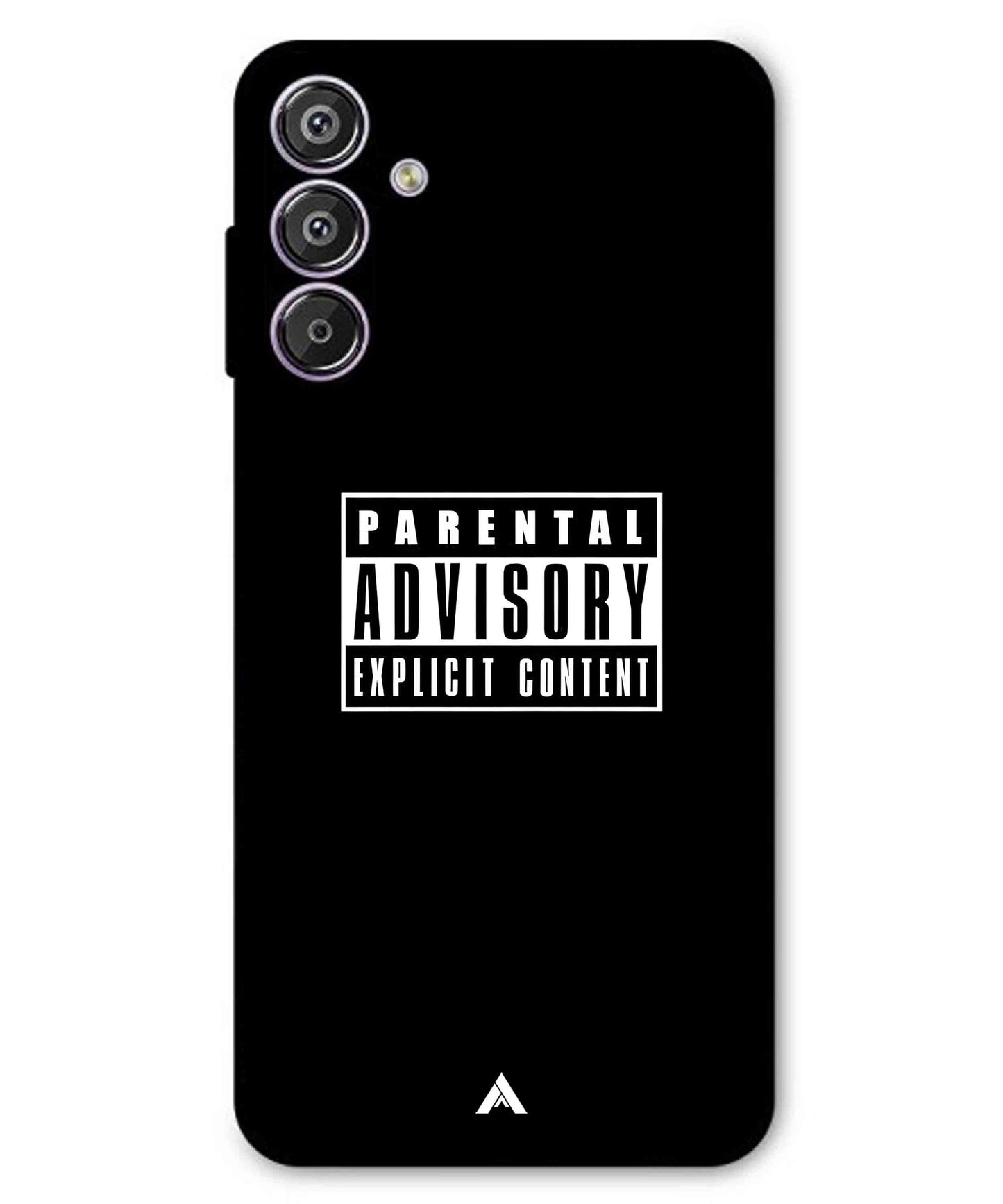 Parental Advisory Metal Back Cover Phone Case for Samsung Galaxy F15