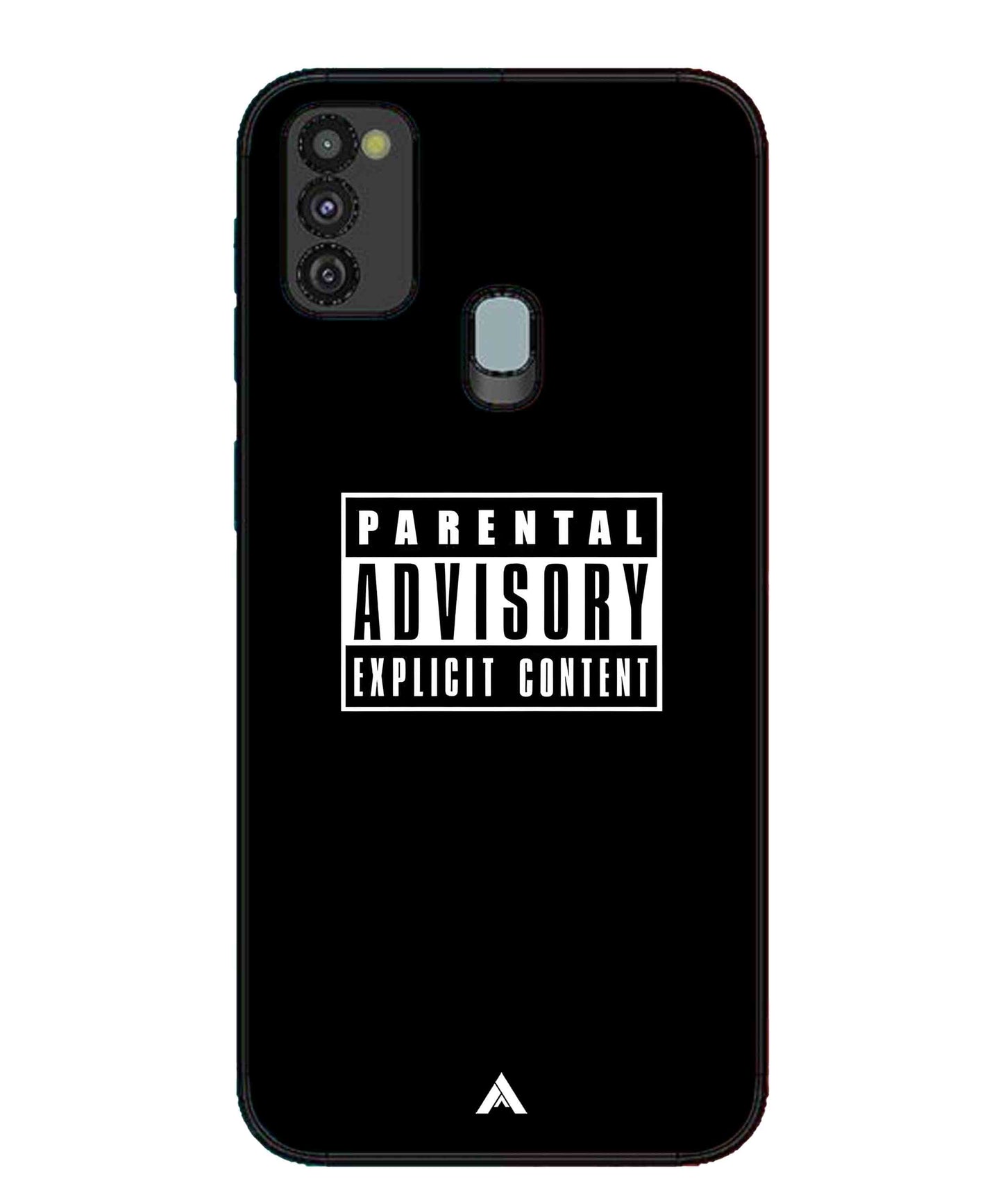 Parental Advisory Metal Back Cover Phone Case for Samsung Galaxy M30s