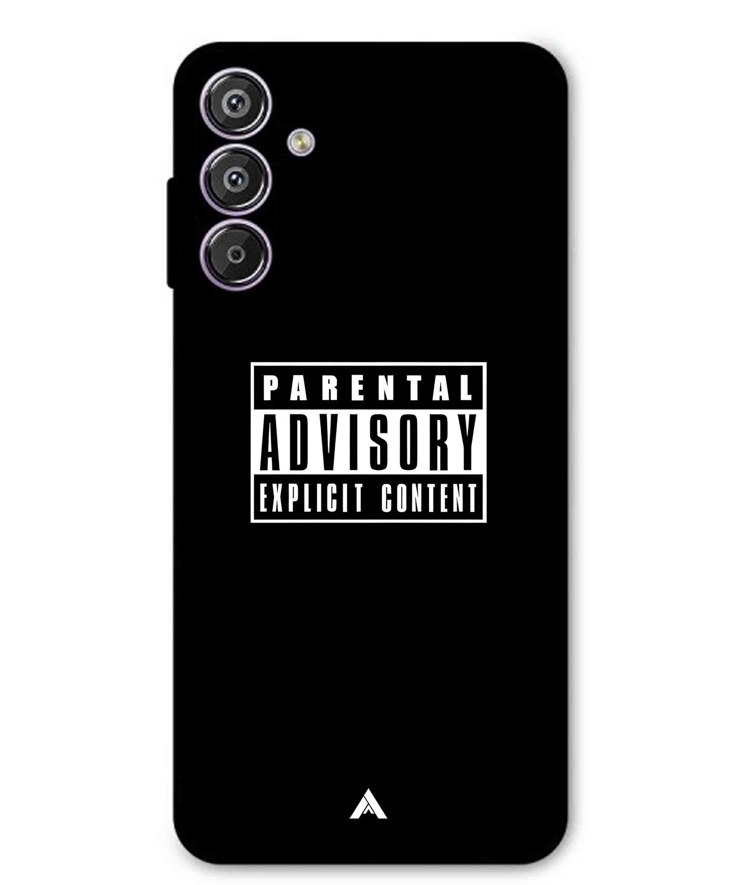 Parental Advisory Metal Back Cover Phone Case for Samsung Galaxy S25 Plus