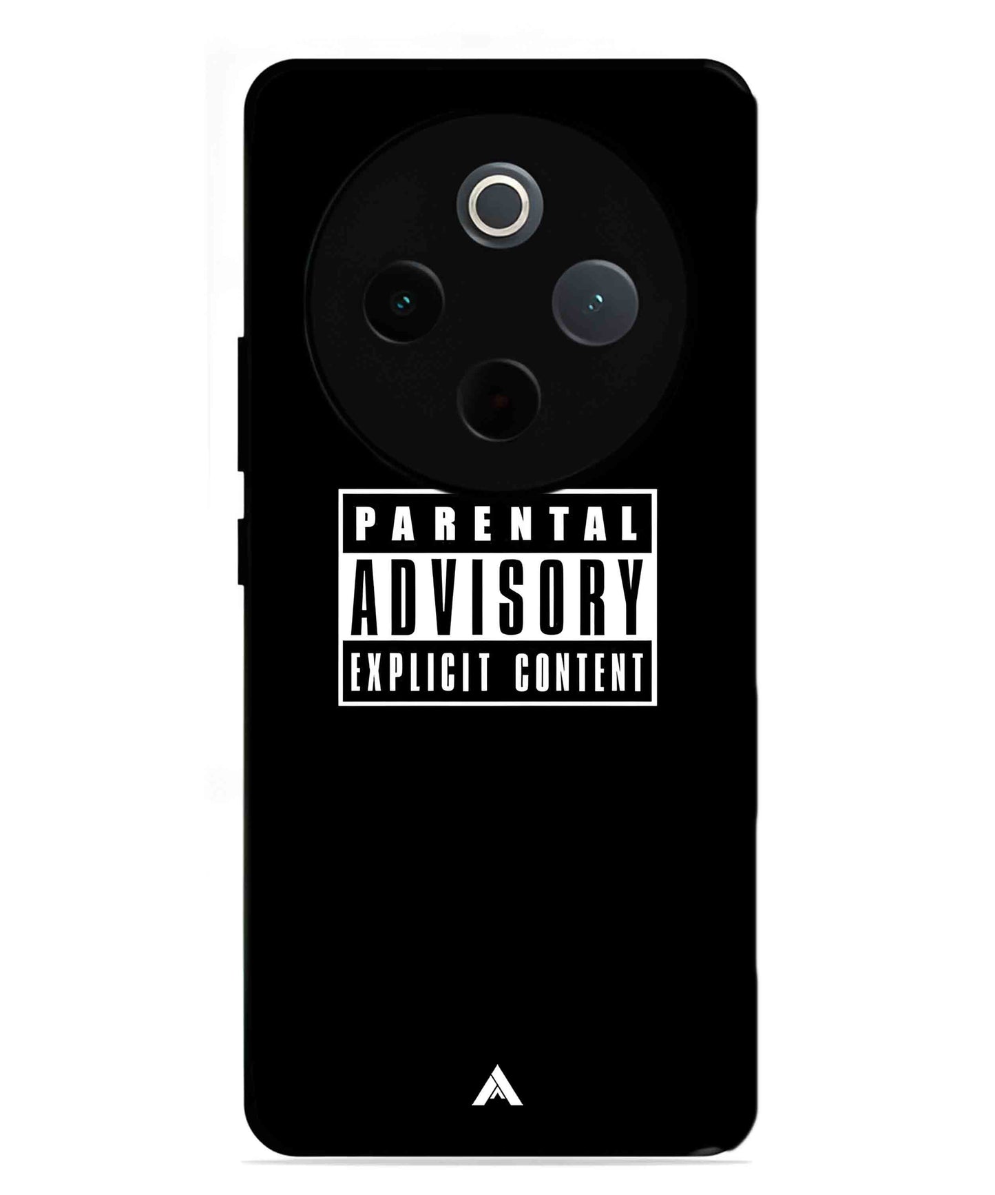 Parental Advisory Metal Back Cover Phone Case for Vivo T4