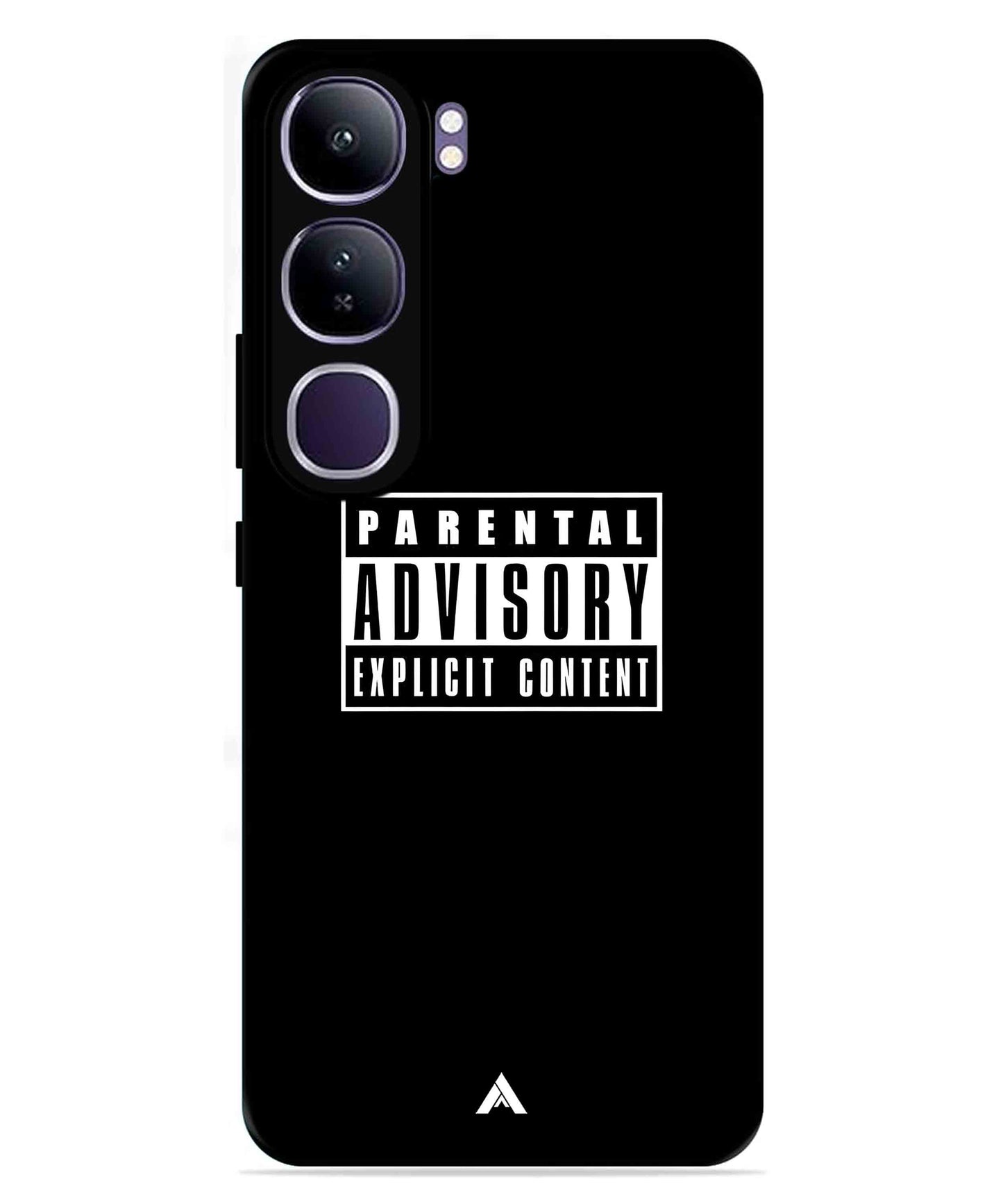 Parental Advisory Metal Back Cover Phone Case for Vivo Y300