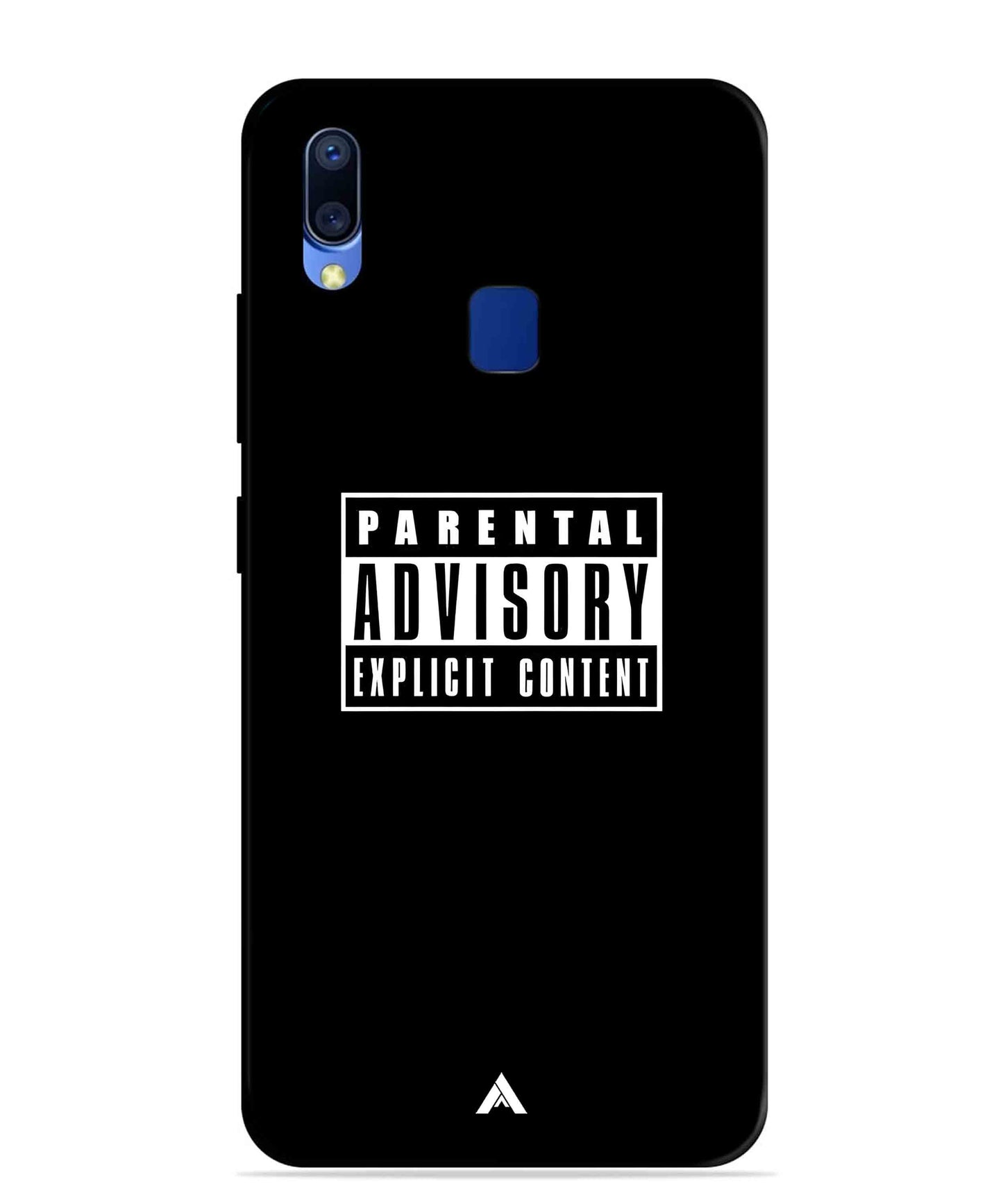 Parental Advisory Metal Back Cover Phone Case for Vivo Y95