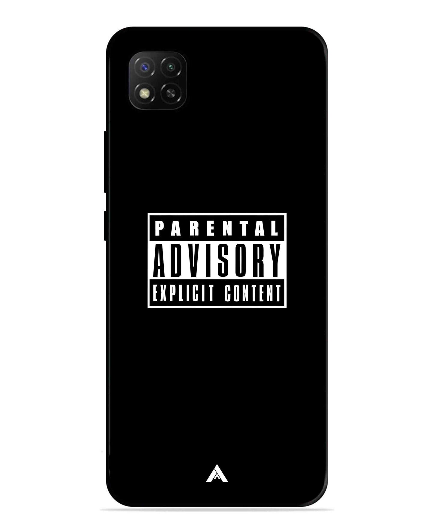 Parental Advisory Metal Back Cover Phone Case for Xiaomi Redmi 9