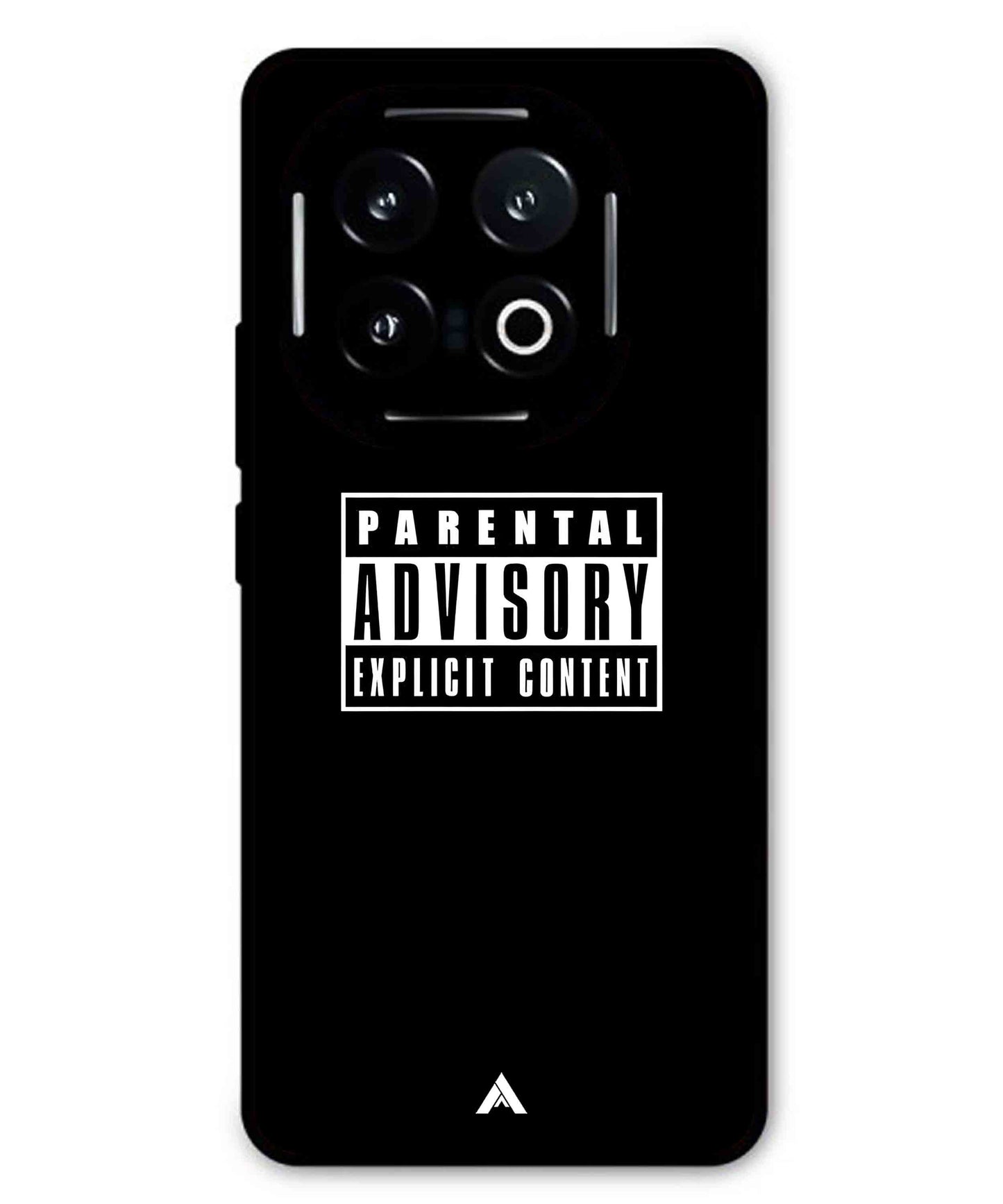 Parental Advisory Metal Back Cover Phone Case for iQOO 13