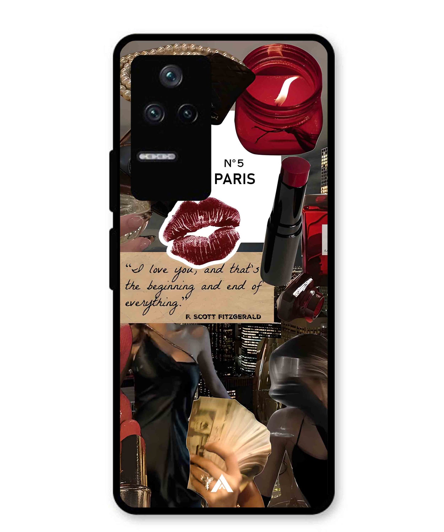 Paris Metal Back Cover Phone Case for Poco F4