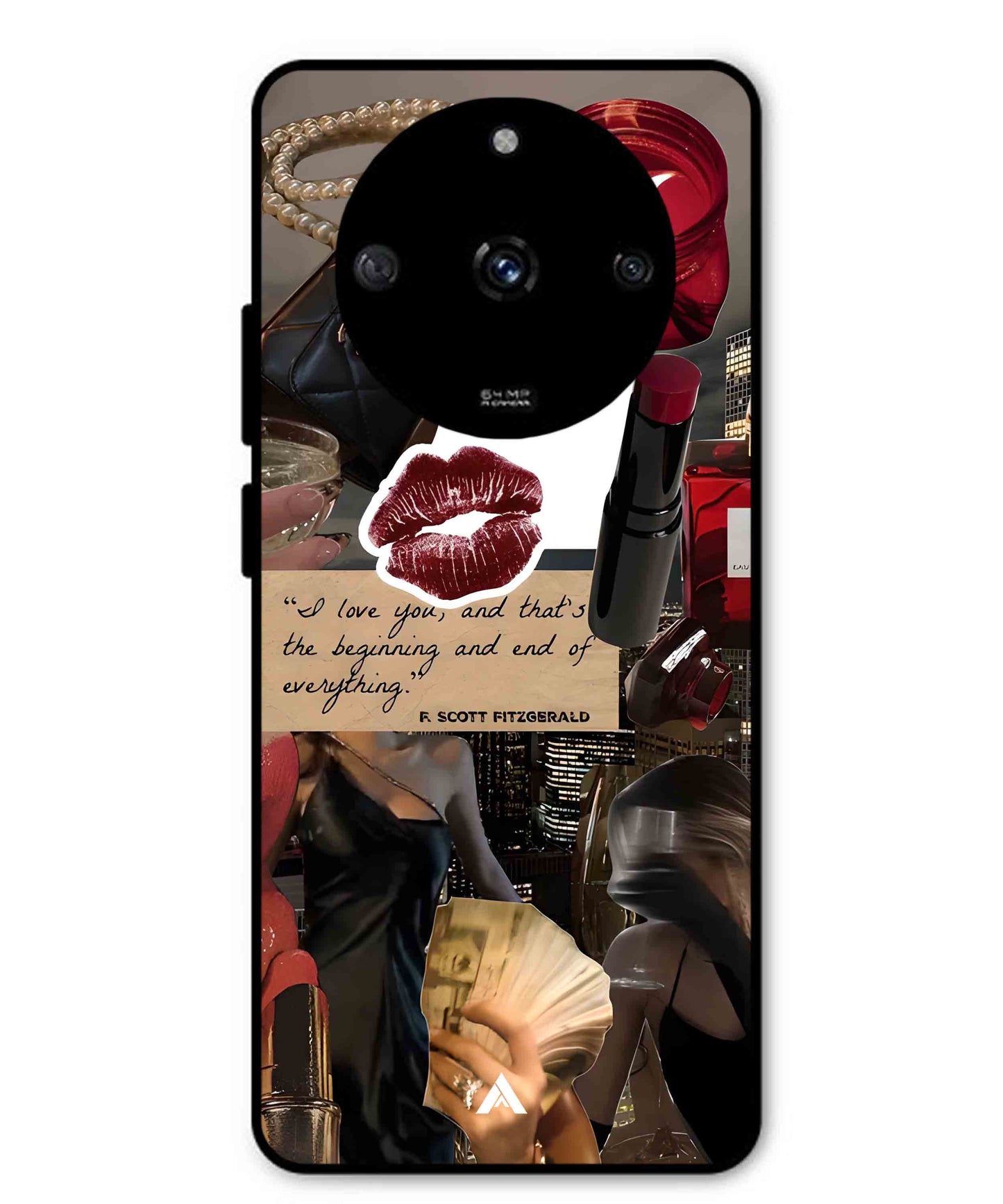 Paris Metal Back Cover Phone Case for Realme Narzo 60