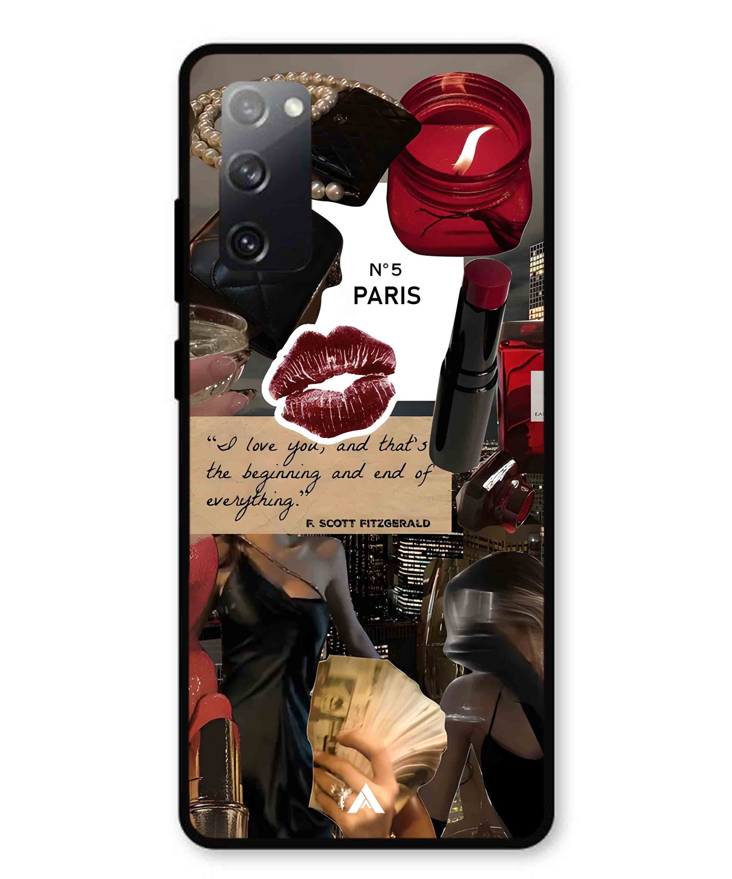 Paris Metal Back Cover Phone Case for Samsung Galaxy S20