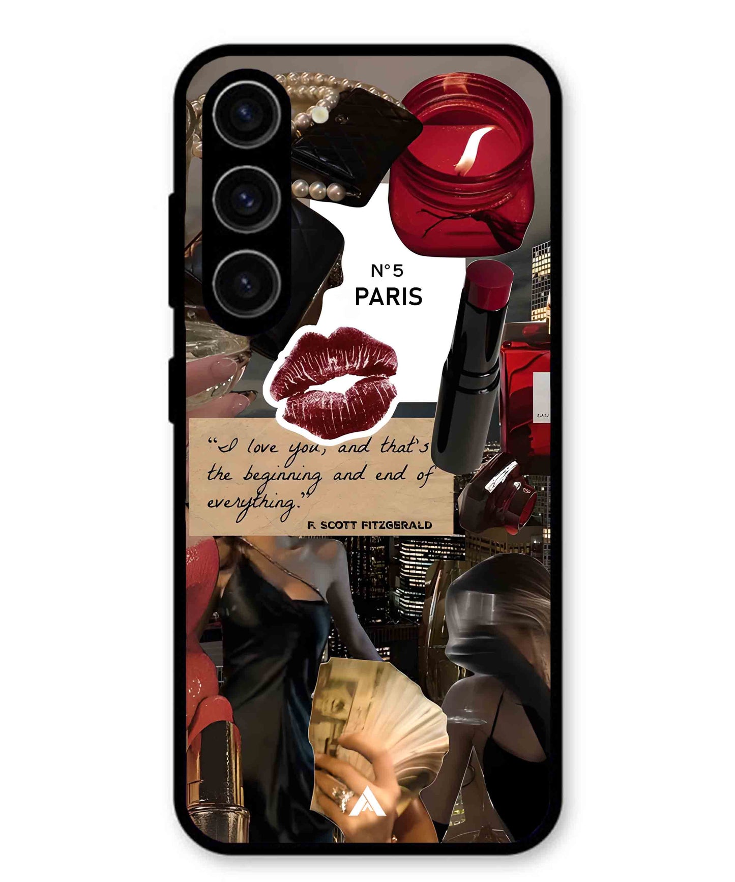 Paris Metal Back Cover Phone Case for Samsung Galaxy S24