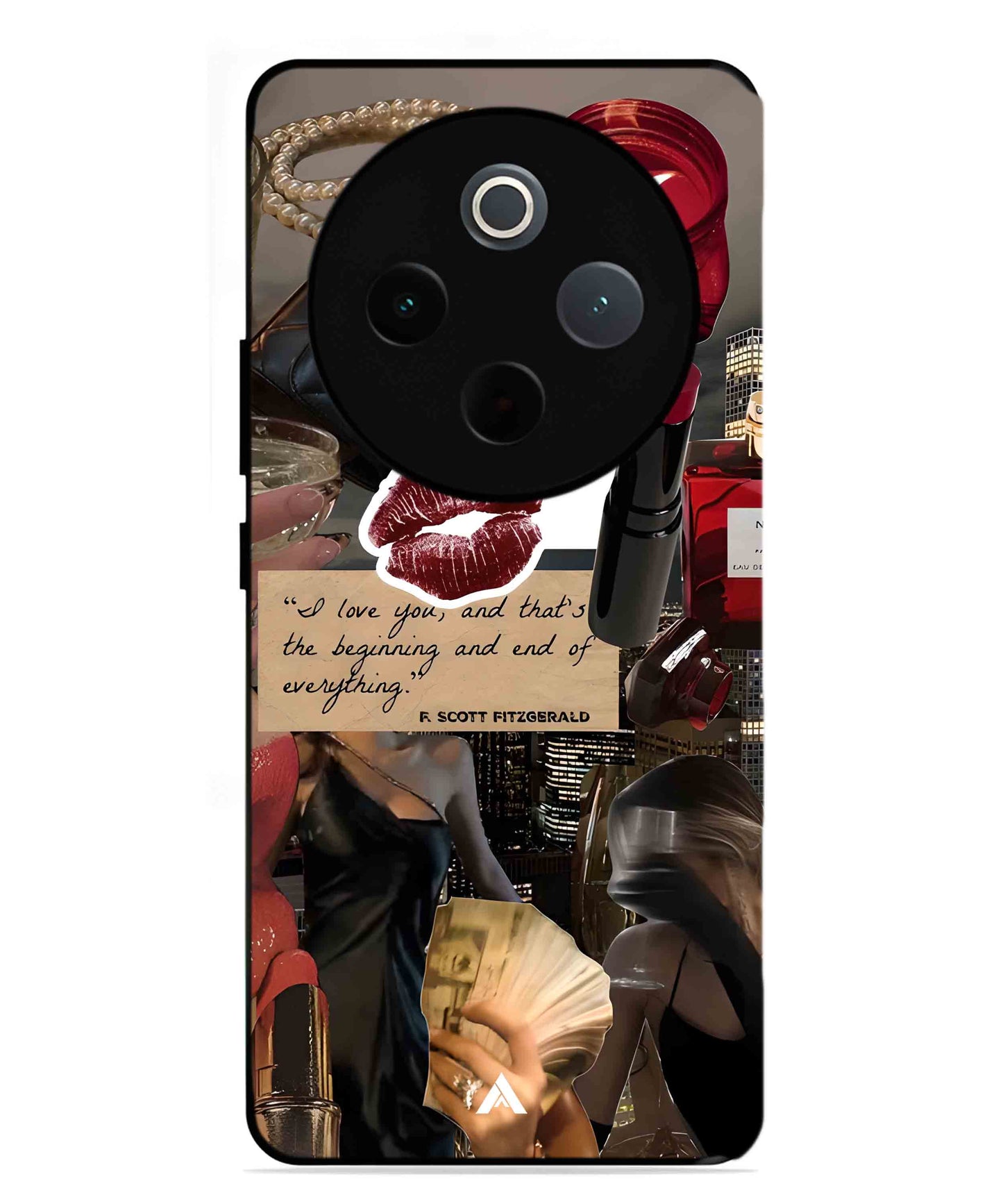 Paris Metal Back Cover Phone Case for Vivo T4