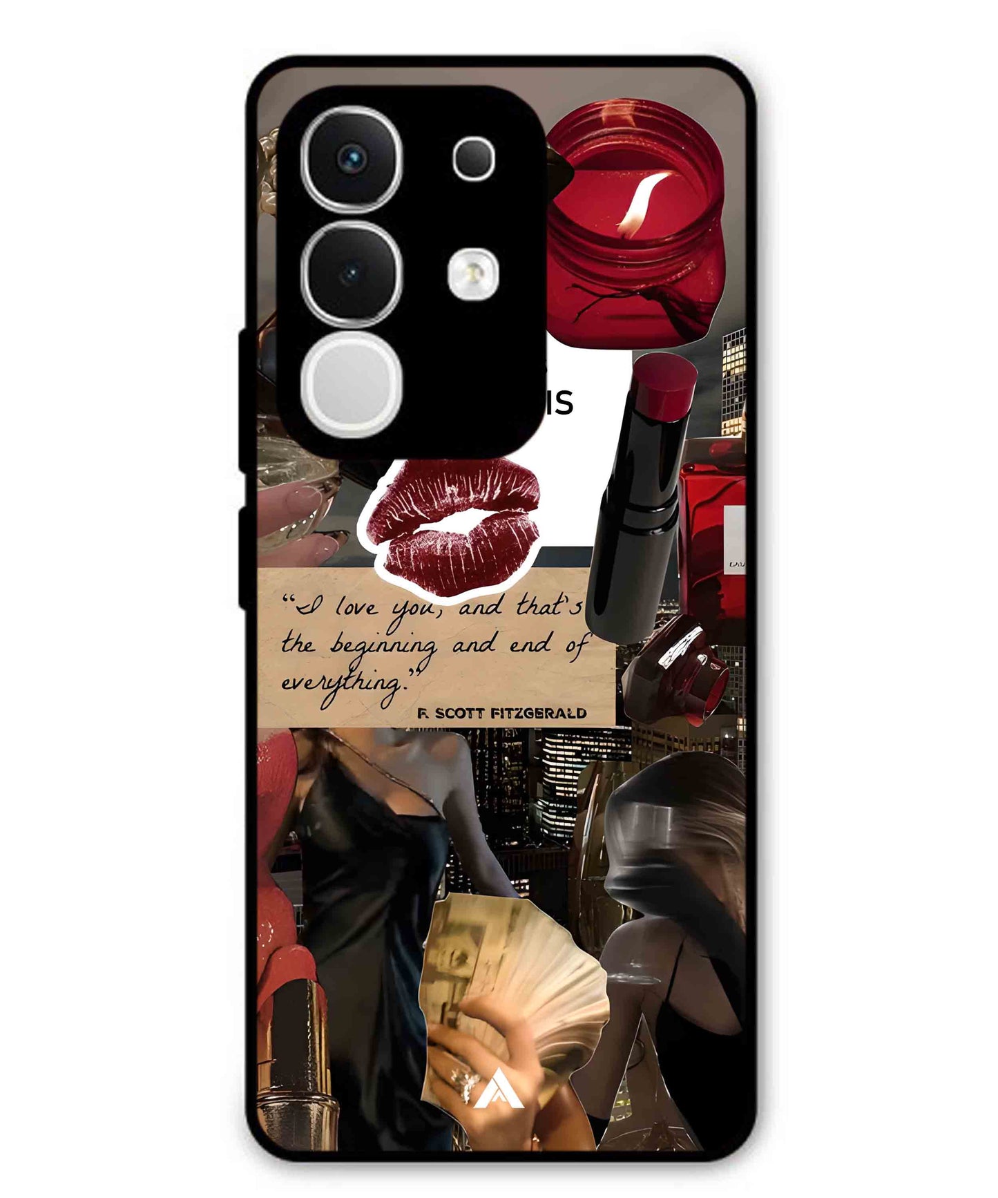 Paris Metal Back Cover Phone Case for Vivo T4X